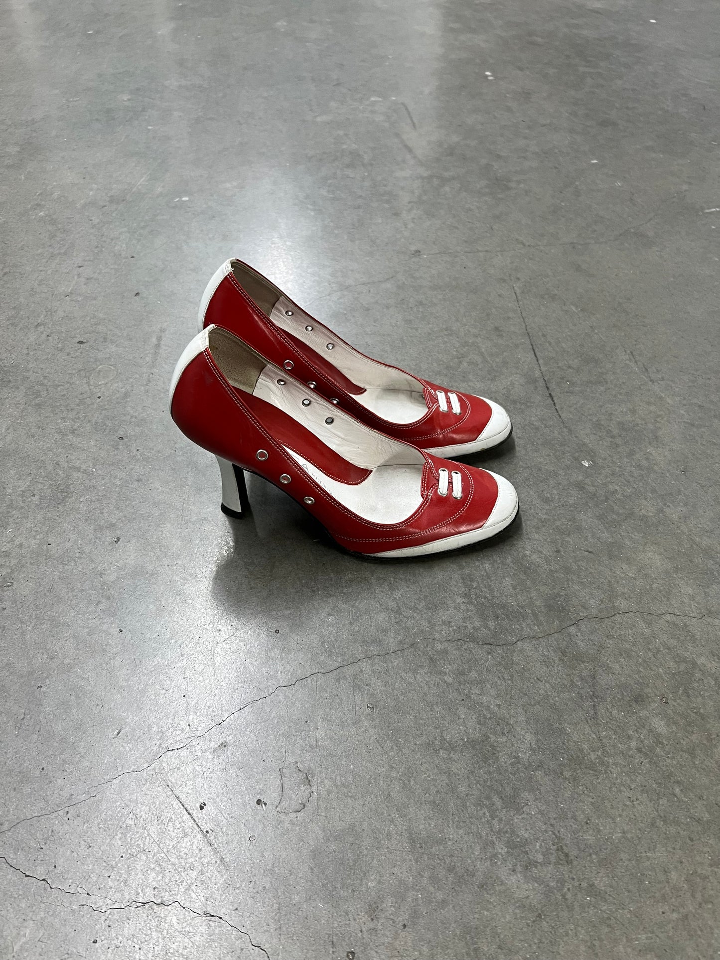 Vintage red sneaker heels