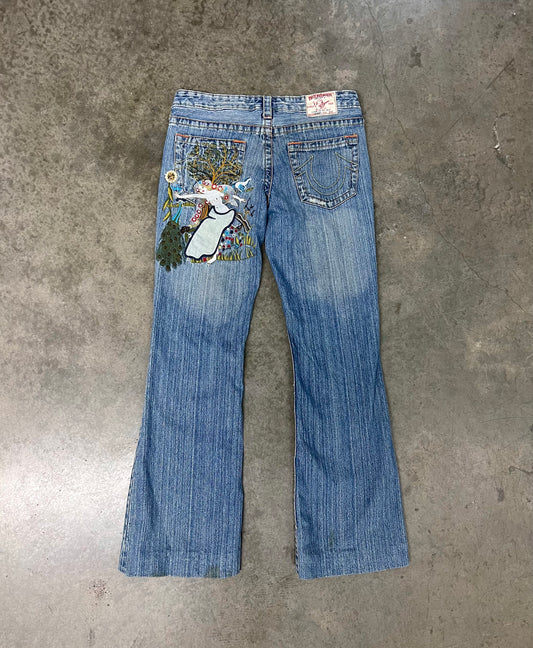 2000’s true religion embroidered jeans