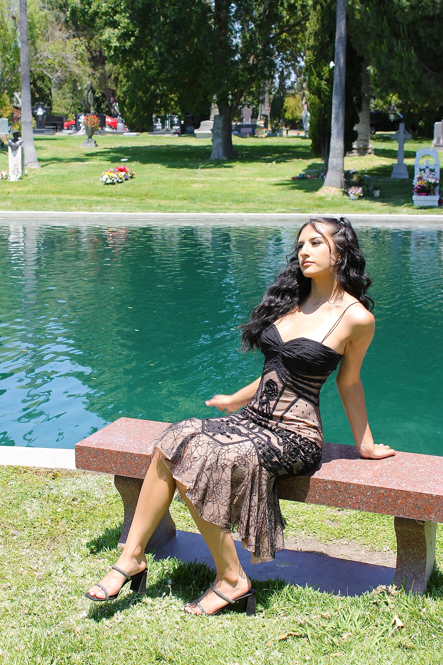 Gothic spider dress