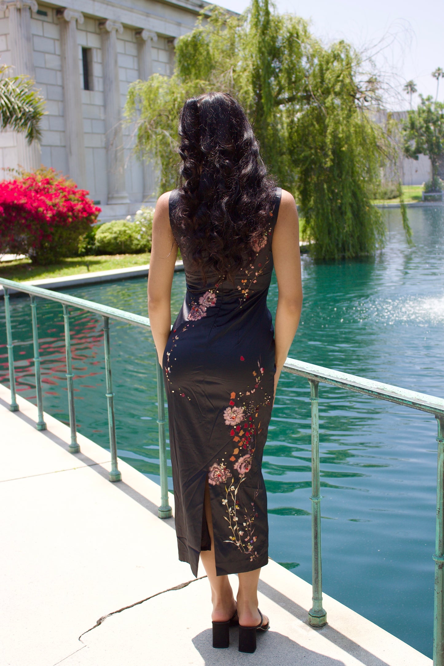 The rose embroidered dress