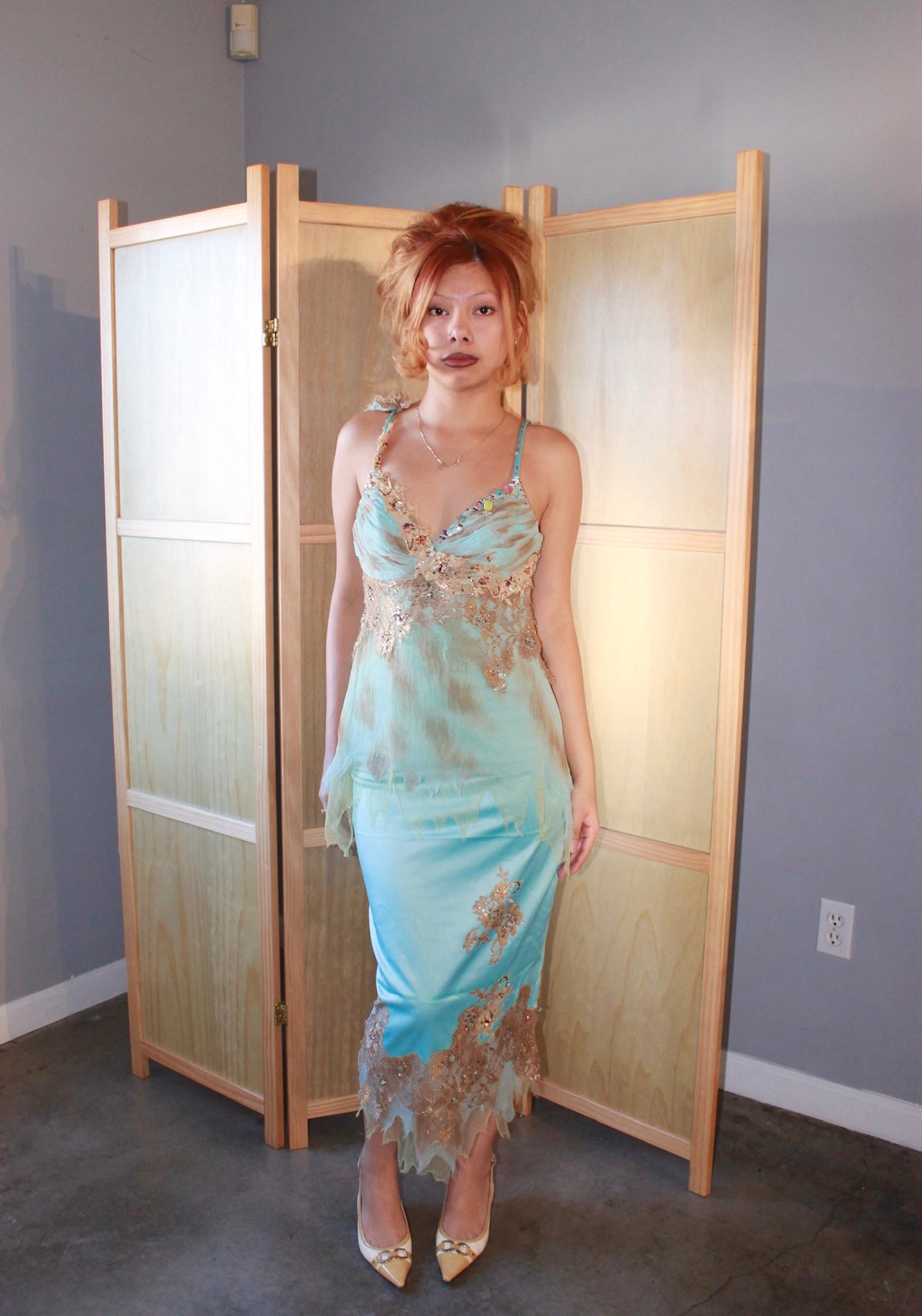 Vintage mermaid green set