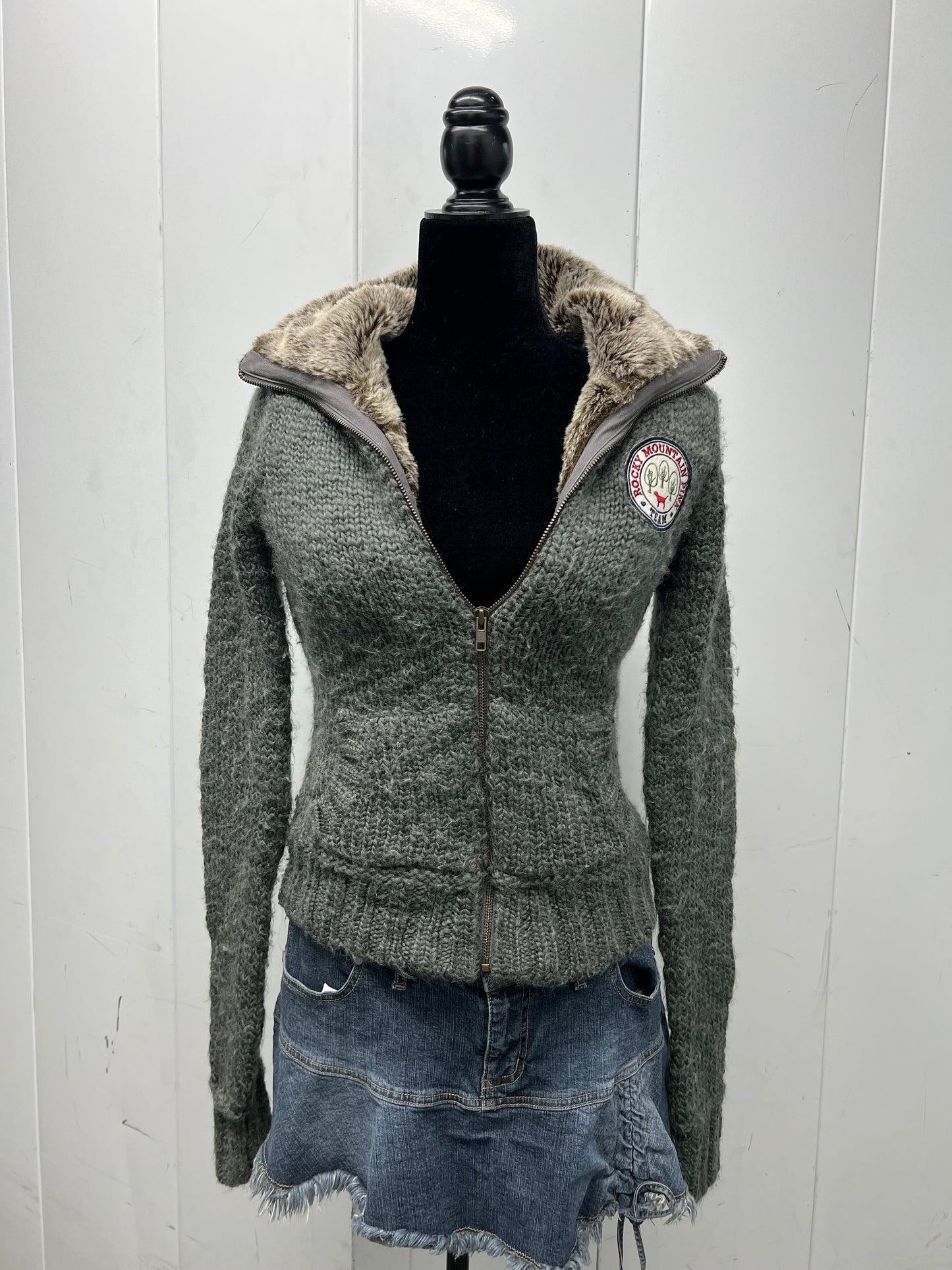 Vintage knitted fur jacket
