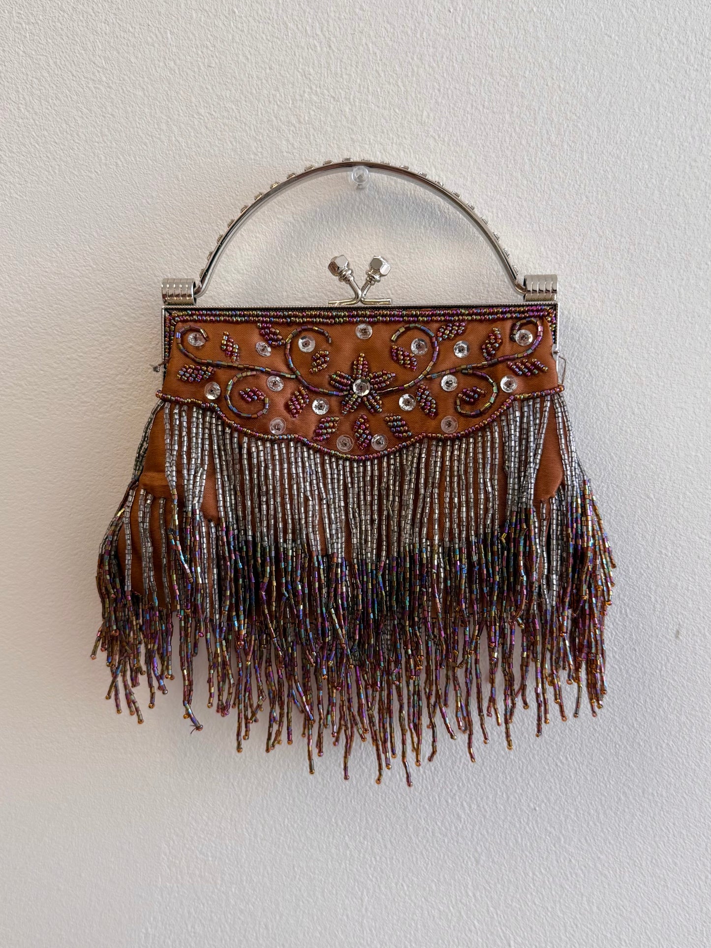 Vintage beaded fairy clutch