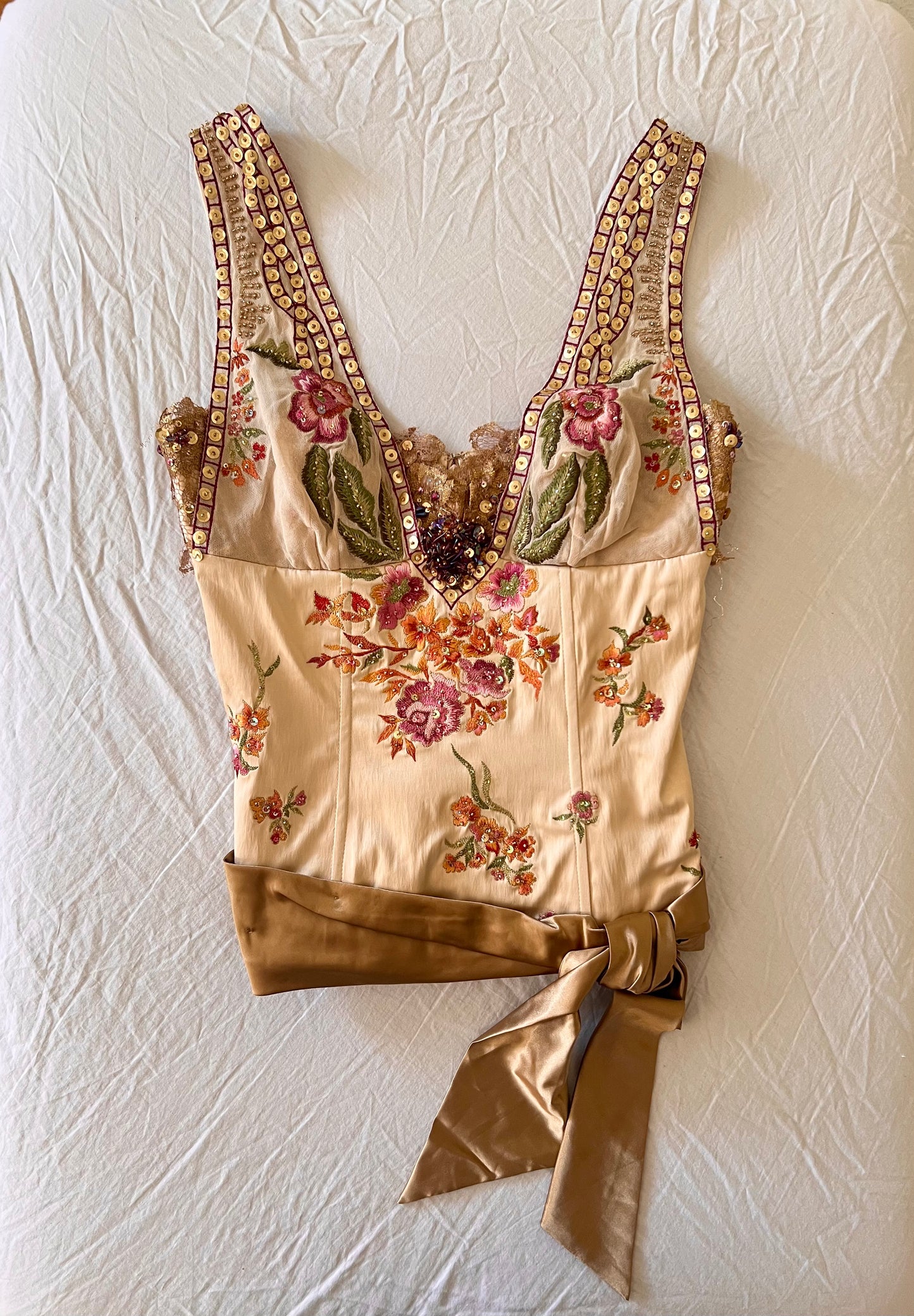 Vintage mandalay corset top