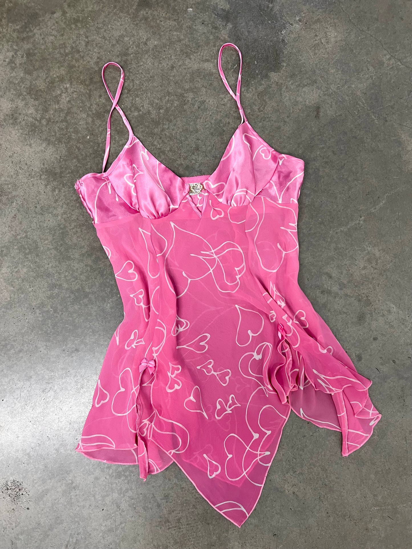 Vintage pink lingerie top
