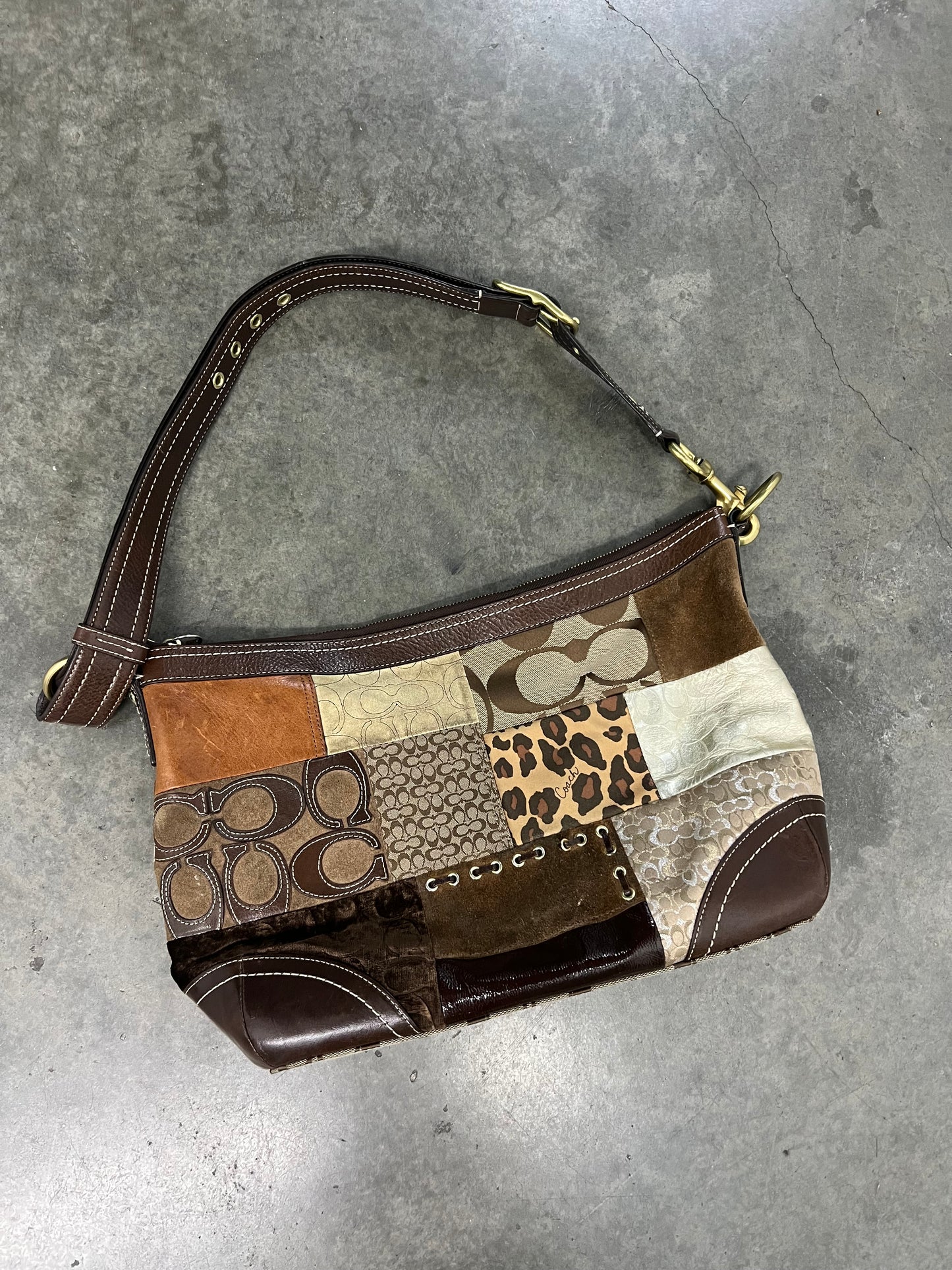 Vintage coach patchwork bag