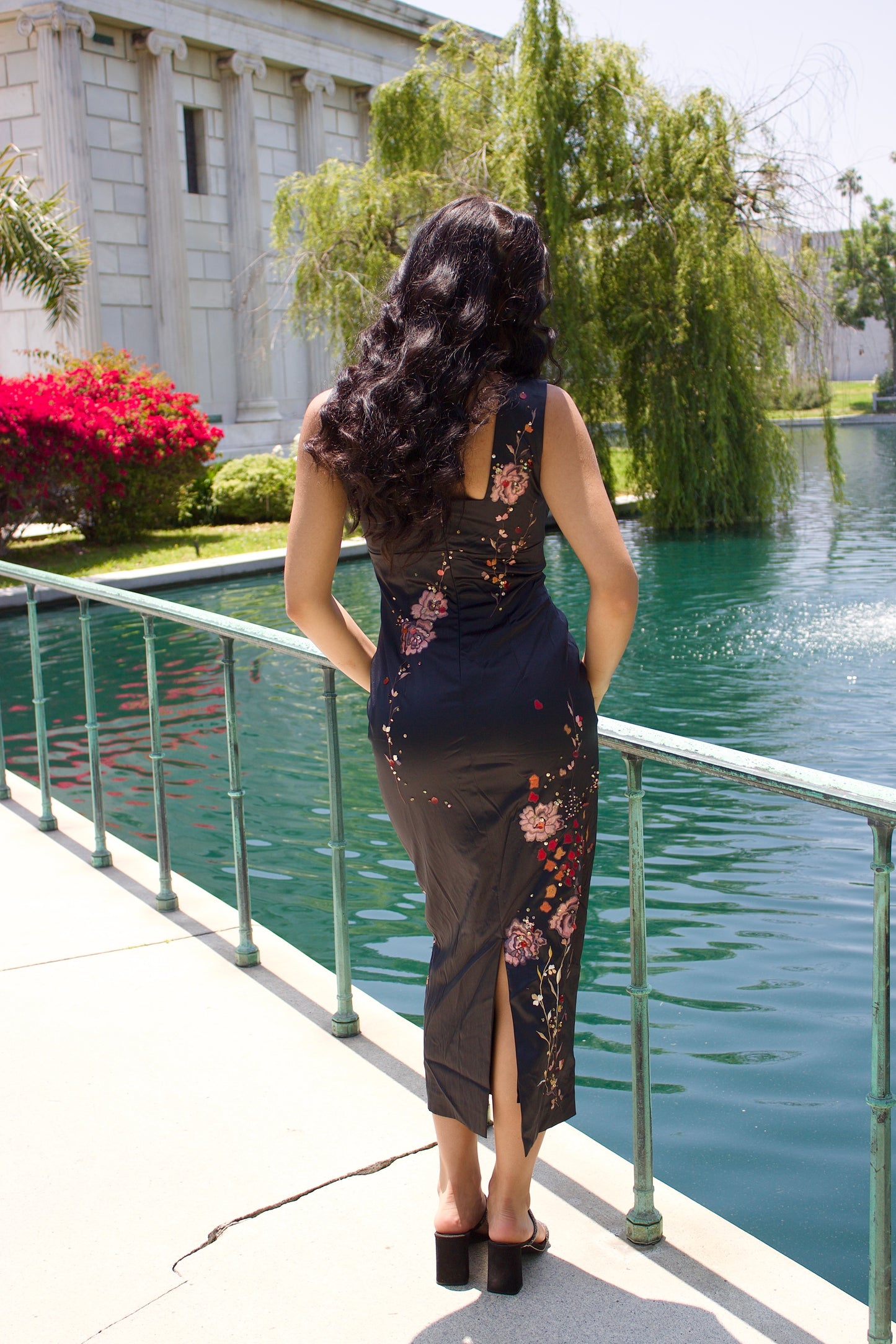 The rose embroidered dress