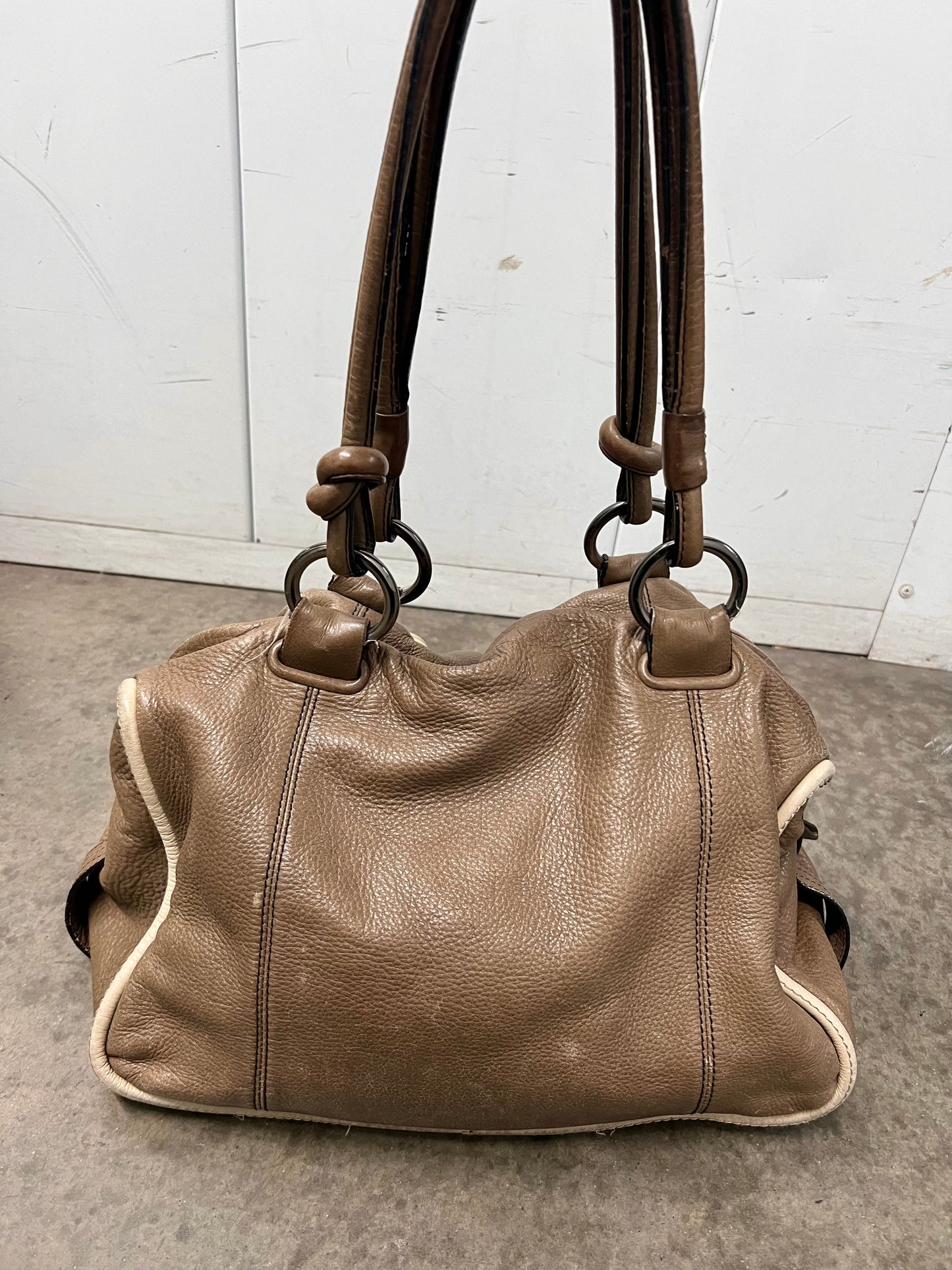 Vintage button shoulder bag