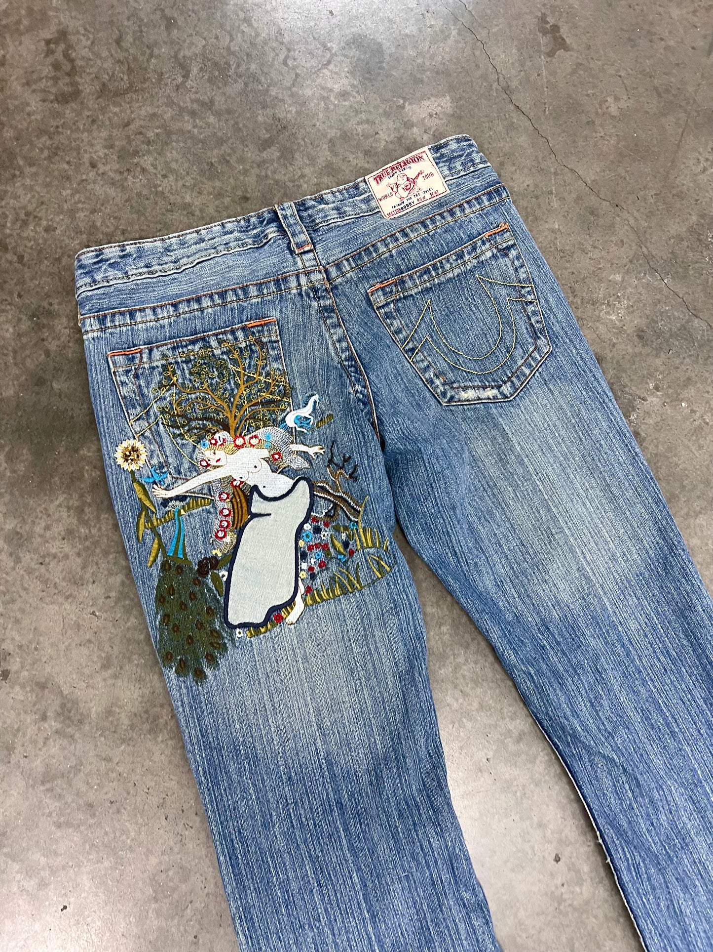 2000’s true religion embroidered jeans