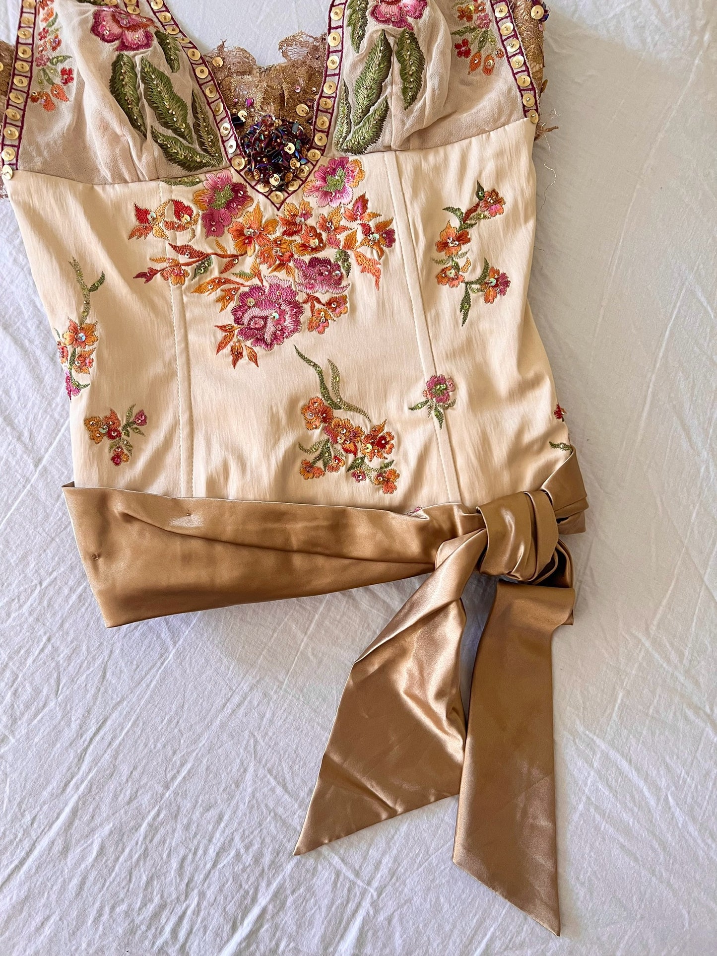 Vintage mandalay corset top