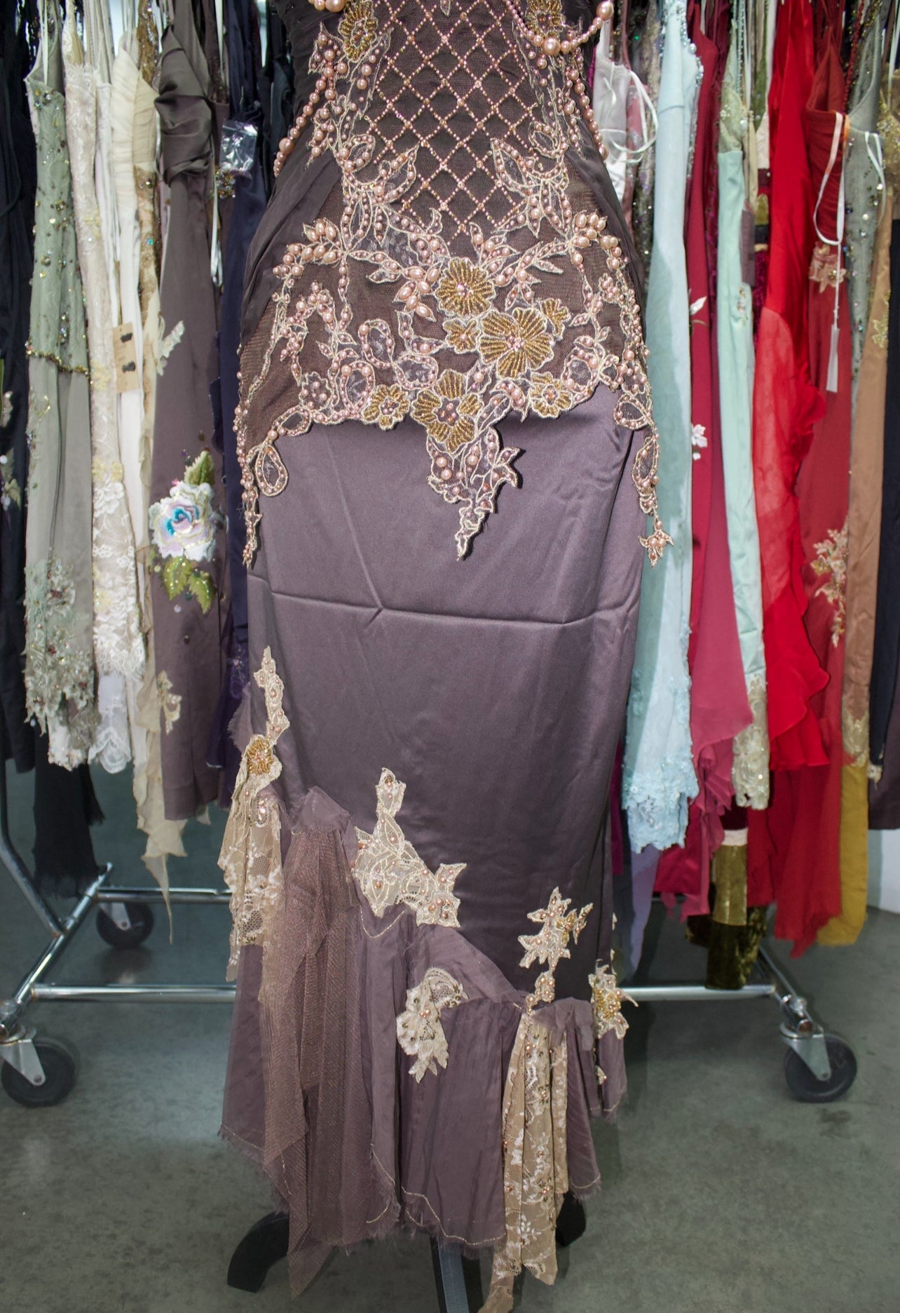 Vintage pearl beaded dress
