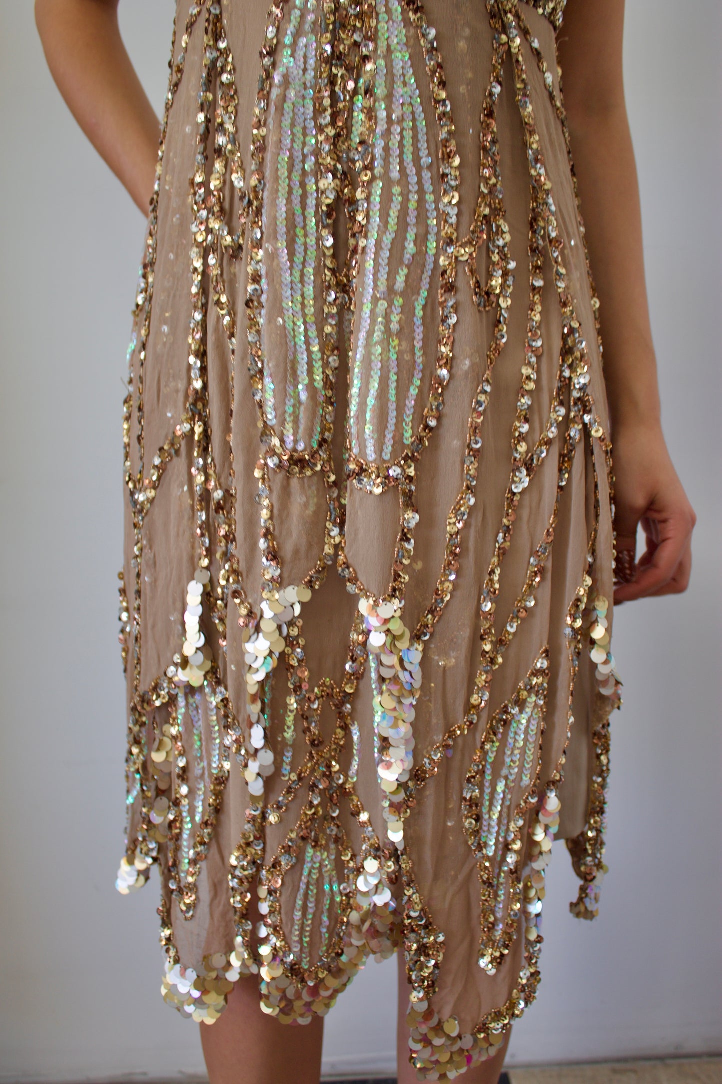 Vintage Mandalay butterfly layered dress