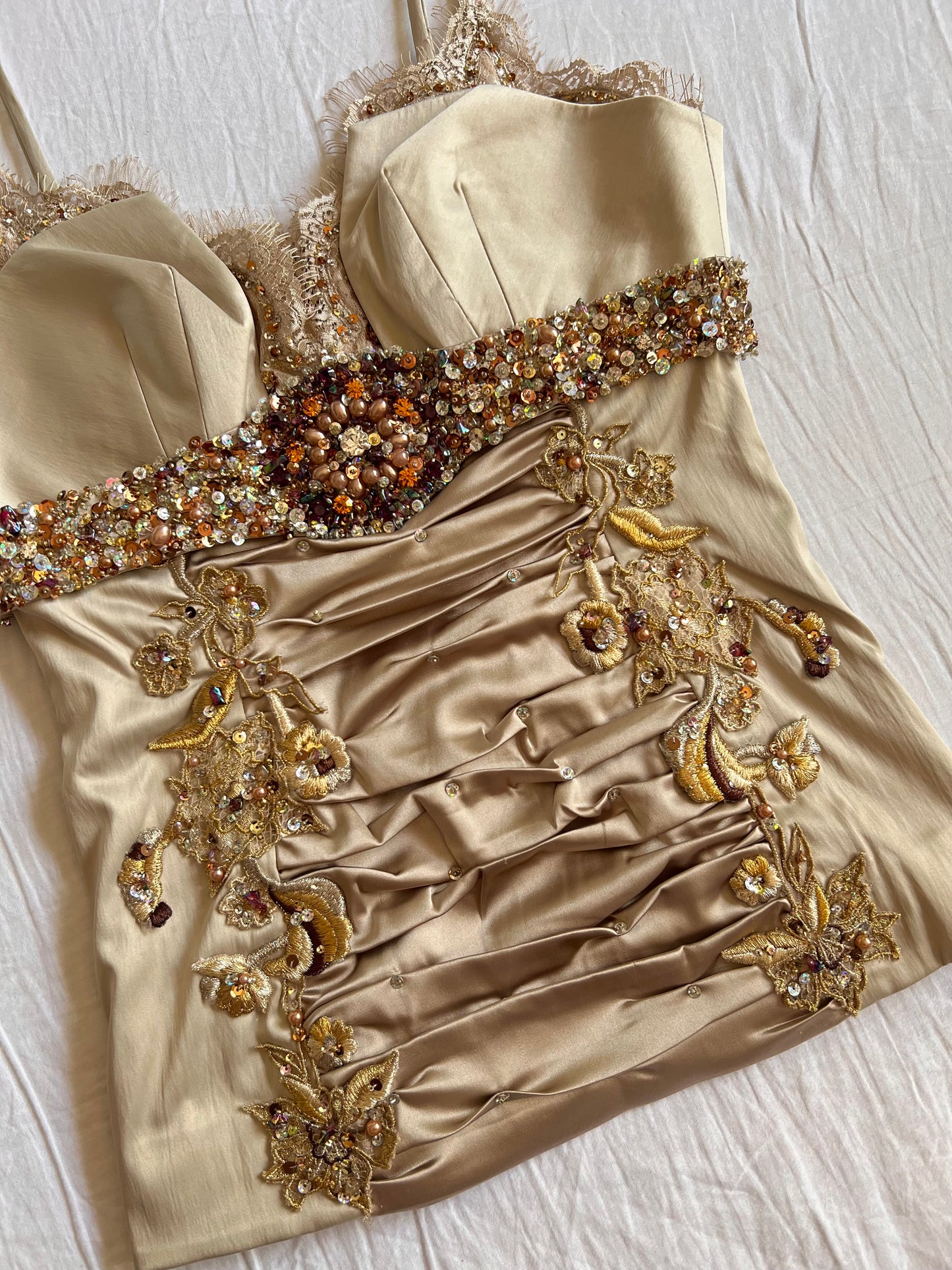 Beaded royal corset