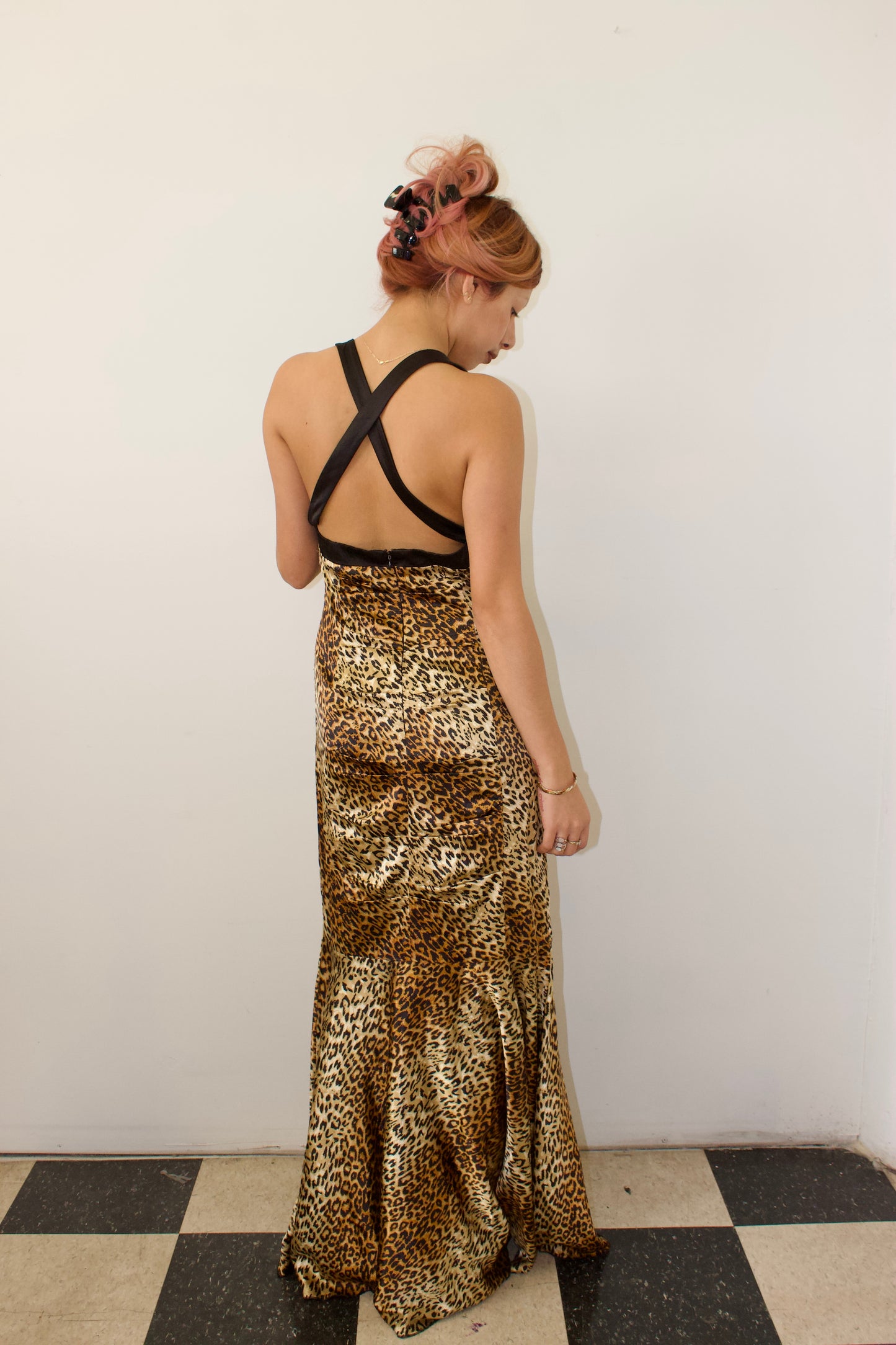 Vintage leopard gown