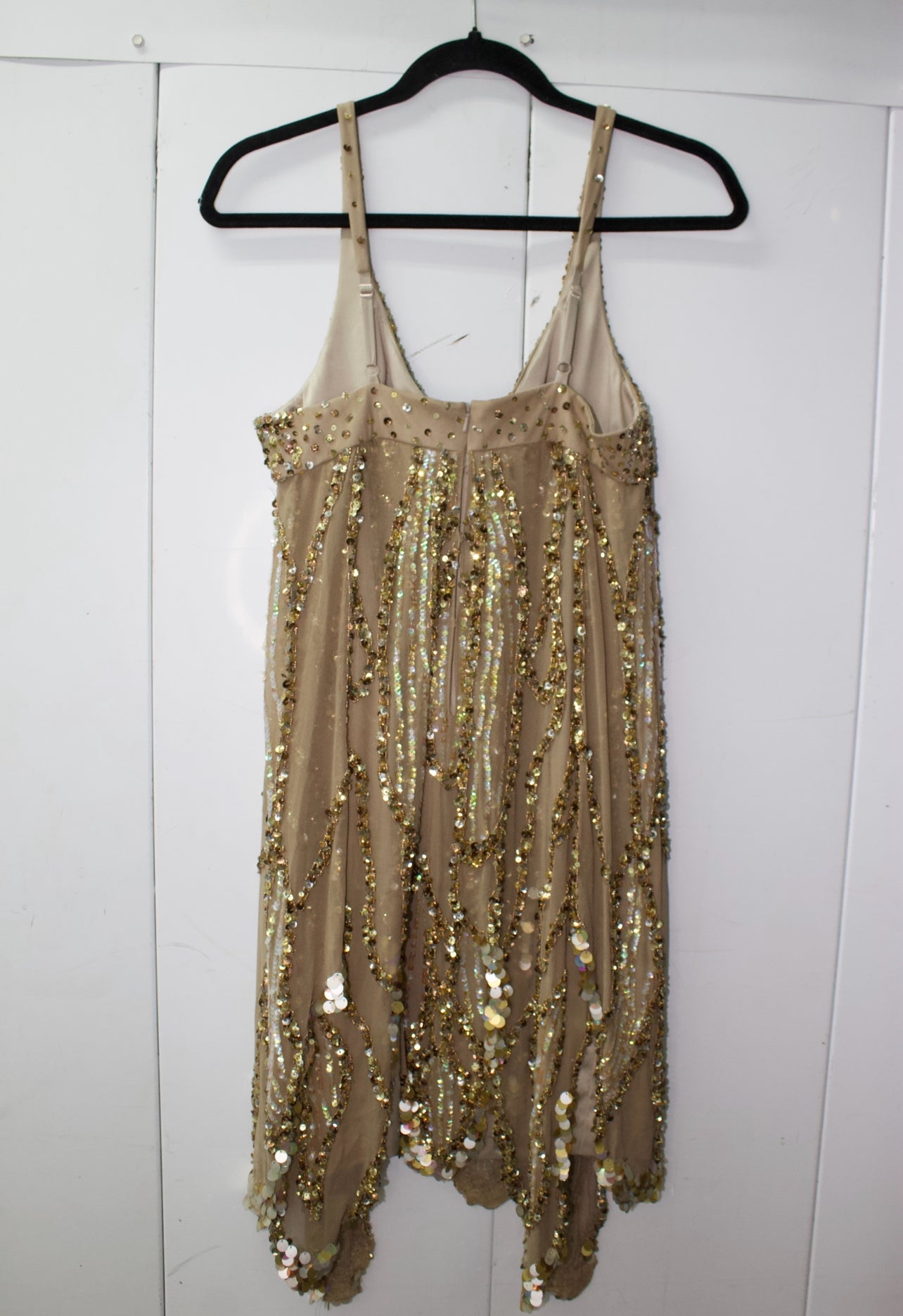 Vintage mandalay butterfly sequins dress