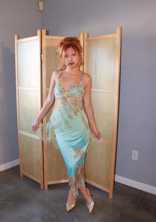 Vintage mermaid green set