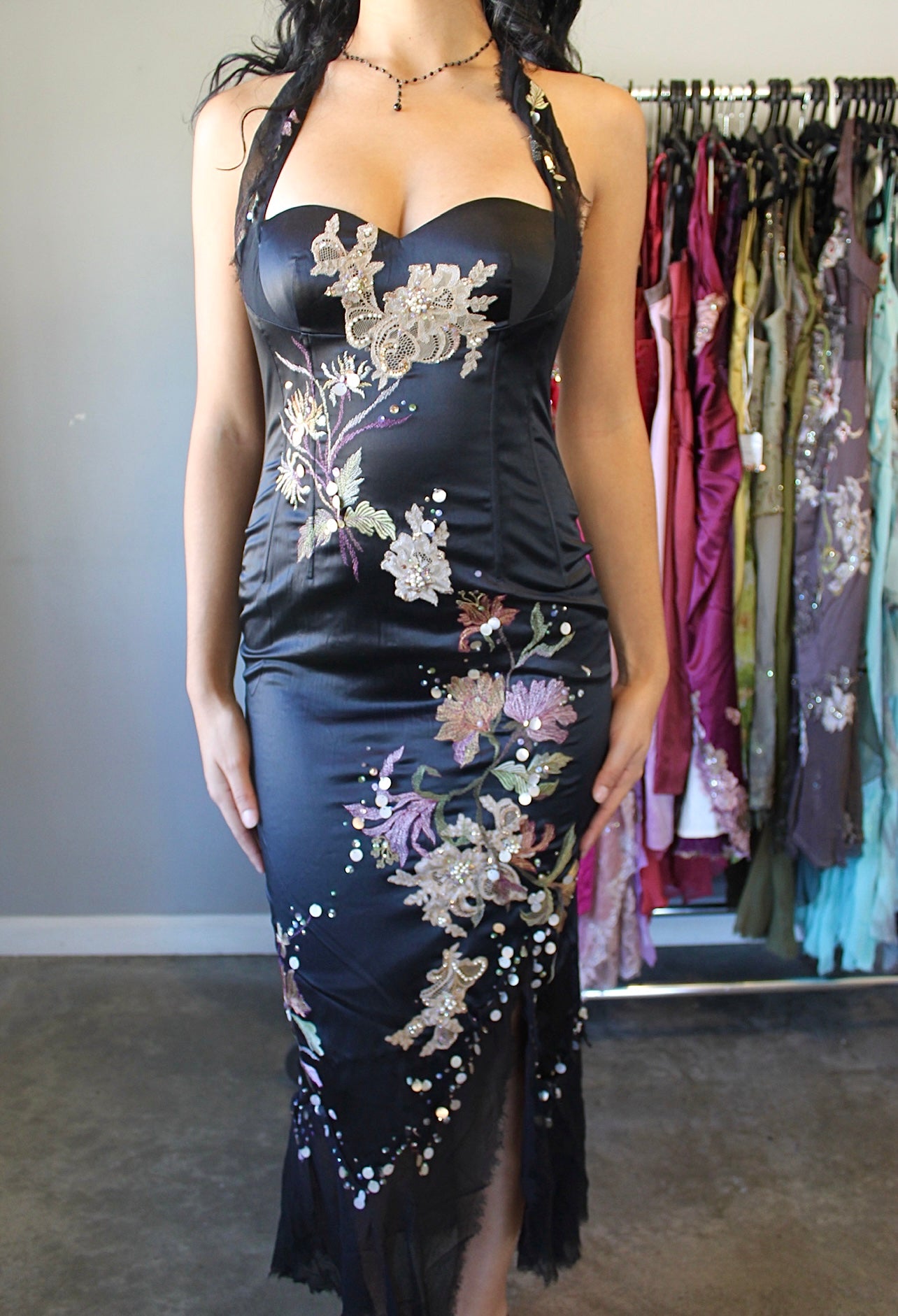 Vintage mandalay halter dress