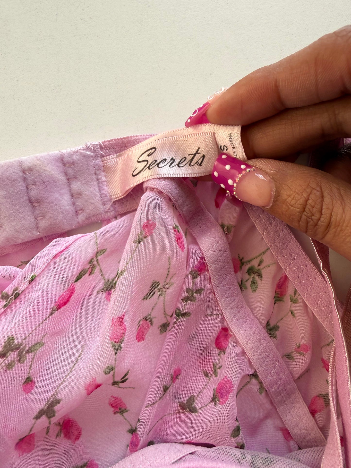 Y2K floral babydoll top