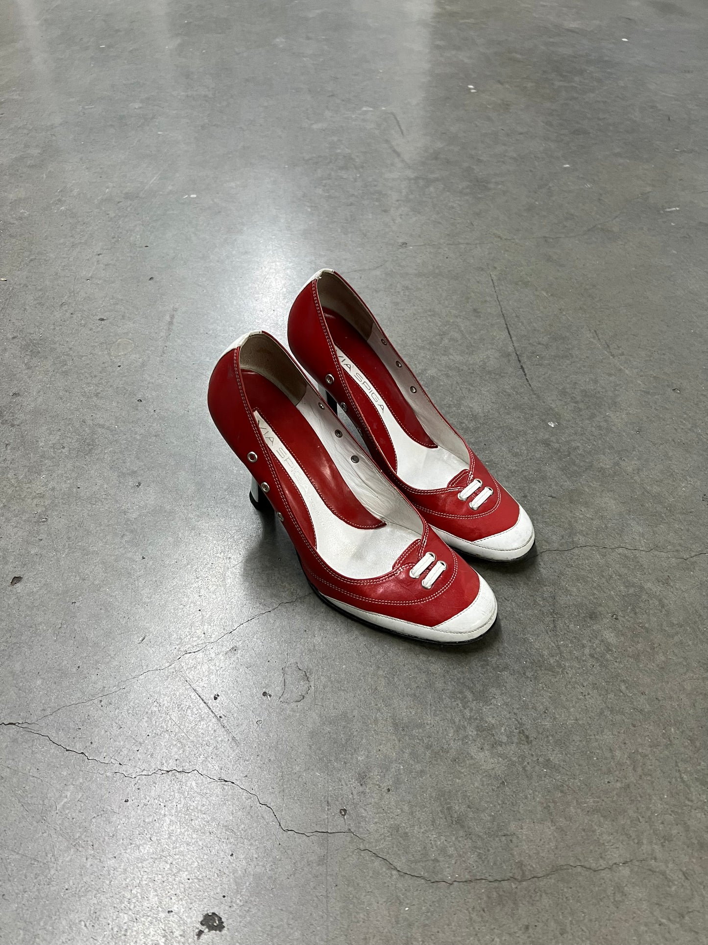 Vintage red sneaker heels