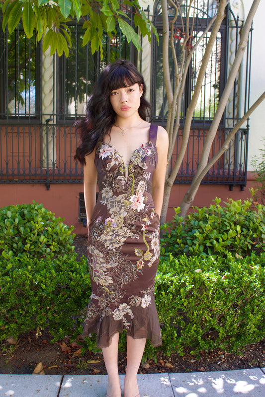 Garden fairy embroidered dress