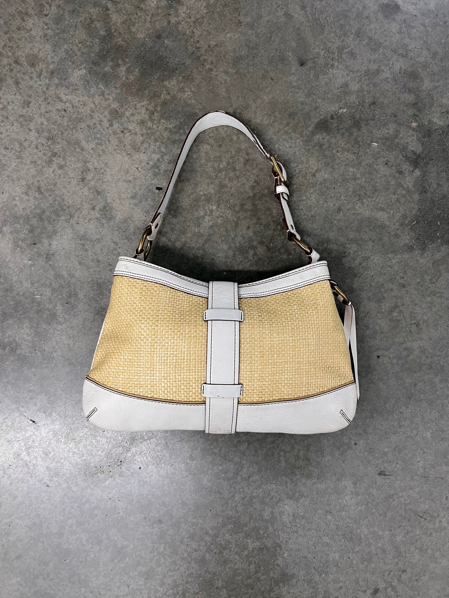 Vintage coach buckled bag