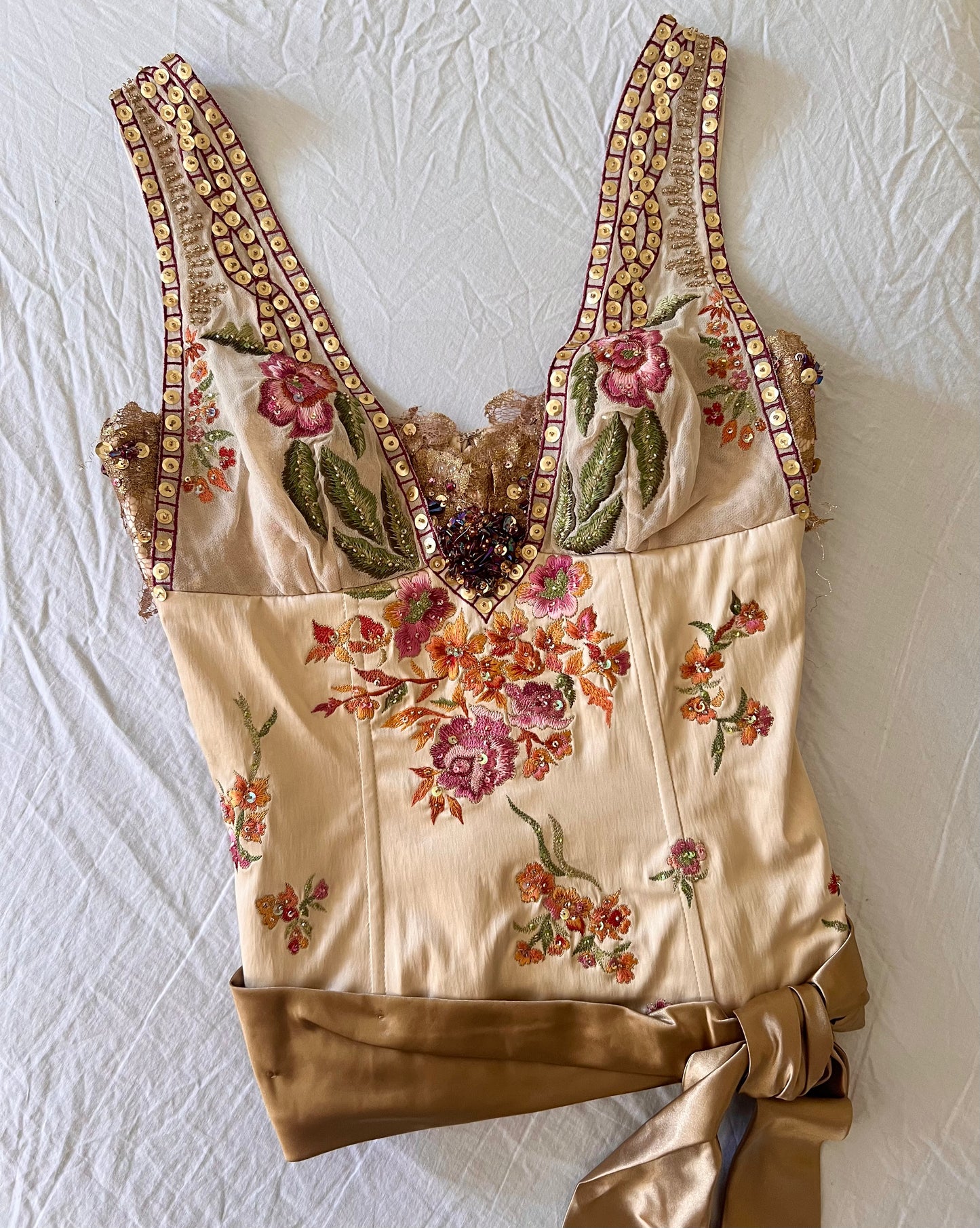 Vintage mandalay corset top