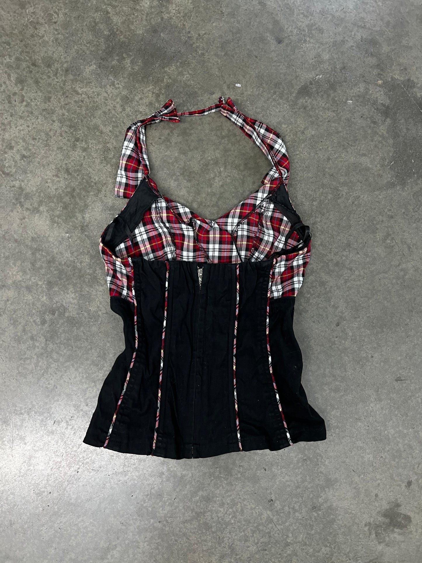 Vintage Tripp plaid corset