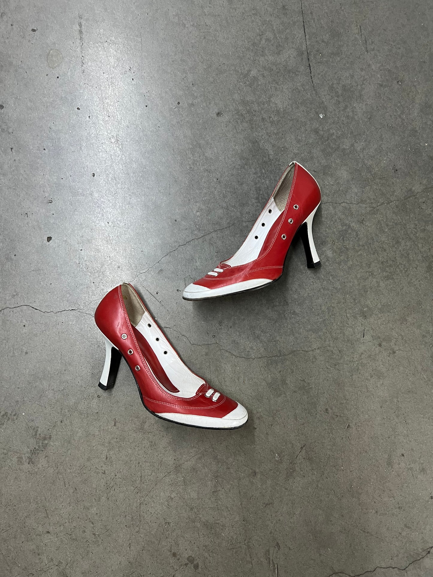 Vintage red sneaker heels