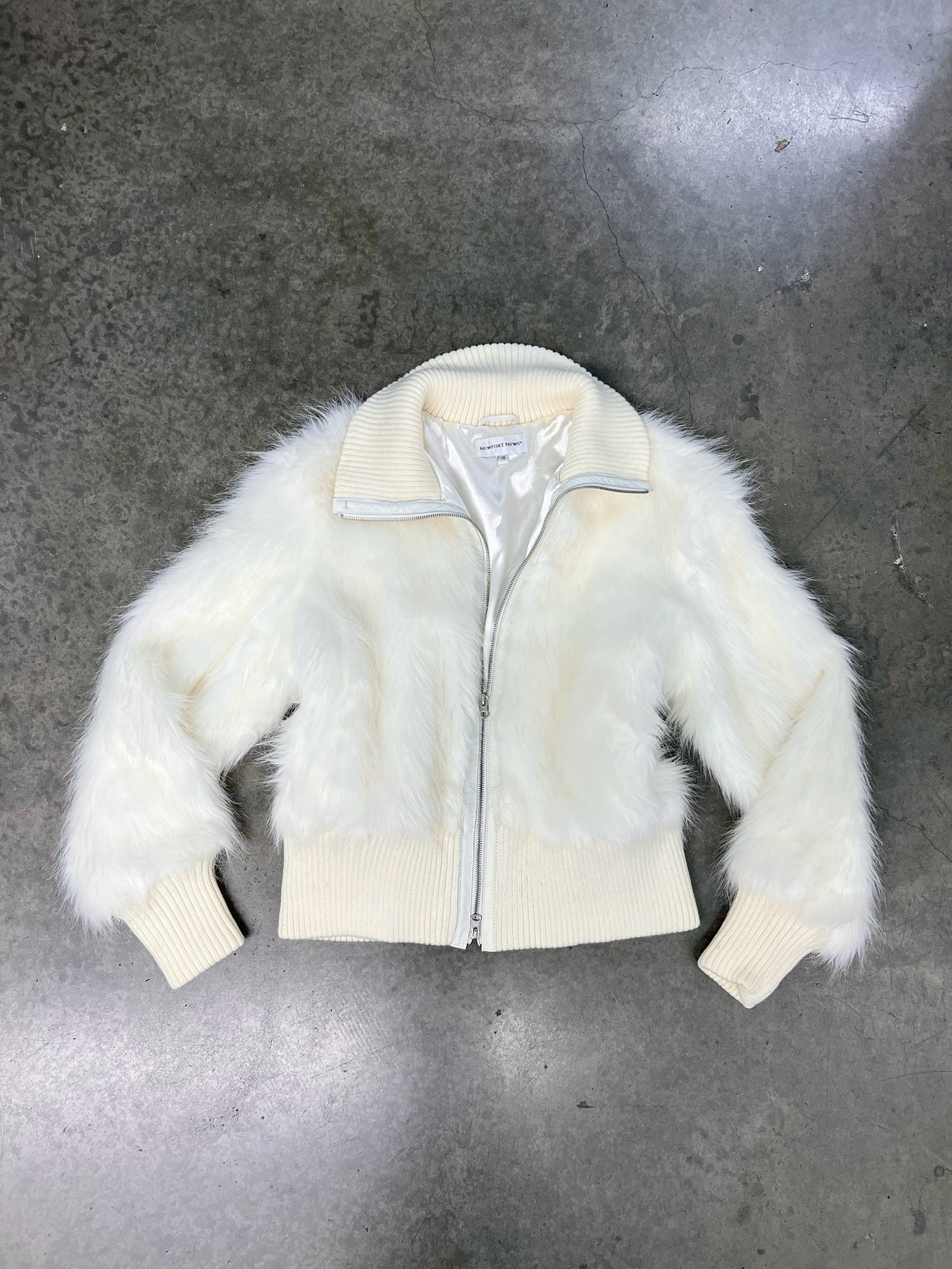 Vintage faux fur zipup jacket