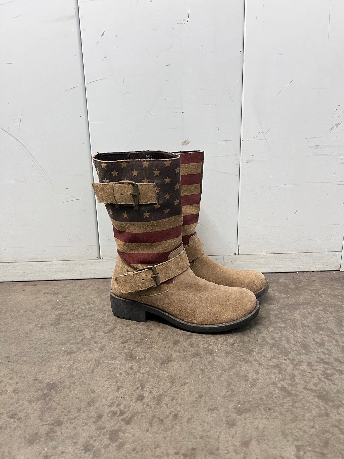 Vintage buckled boots