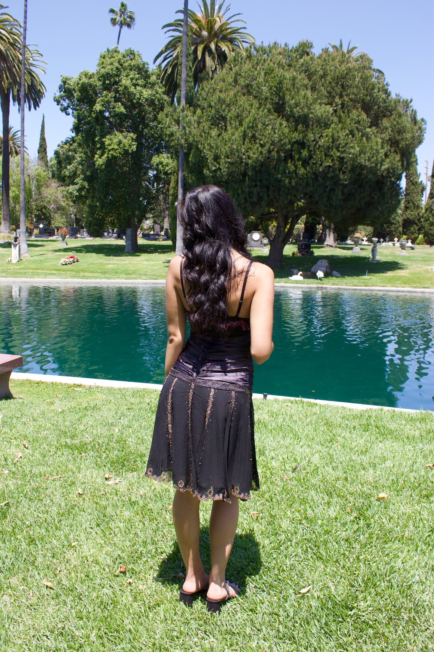 Black beaded fairy dress