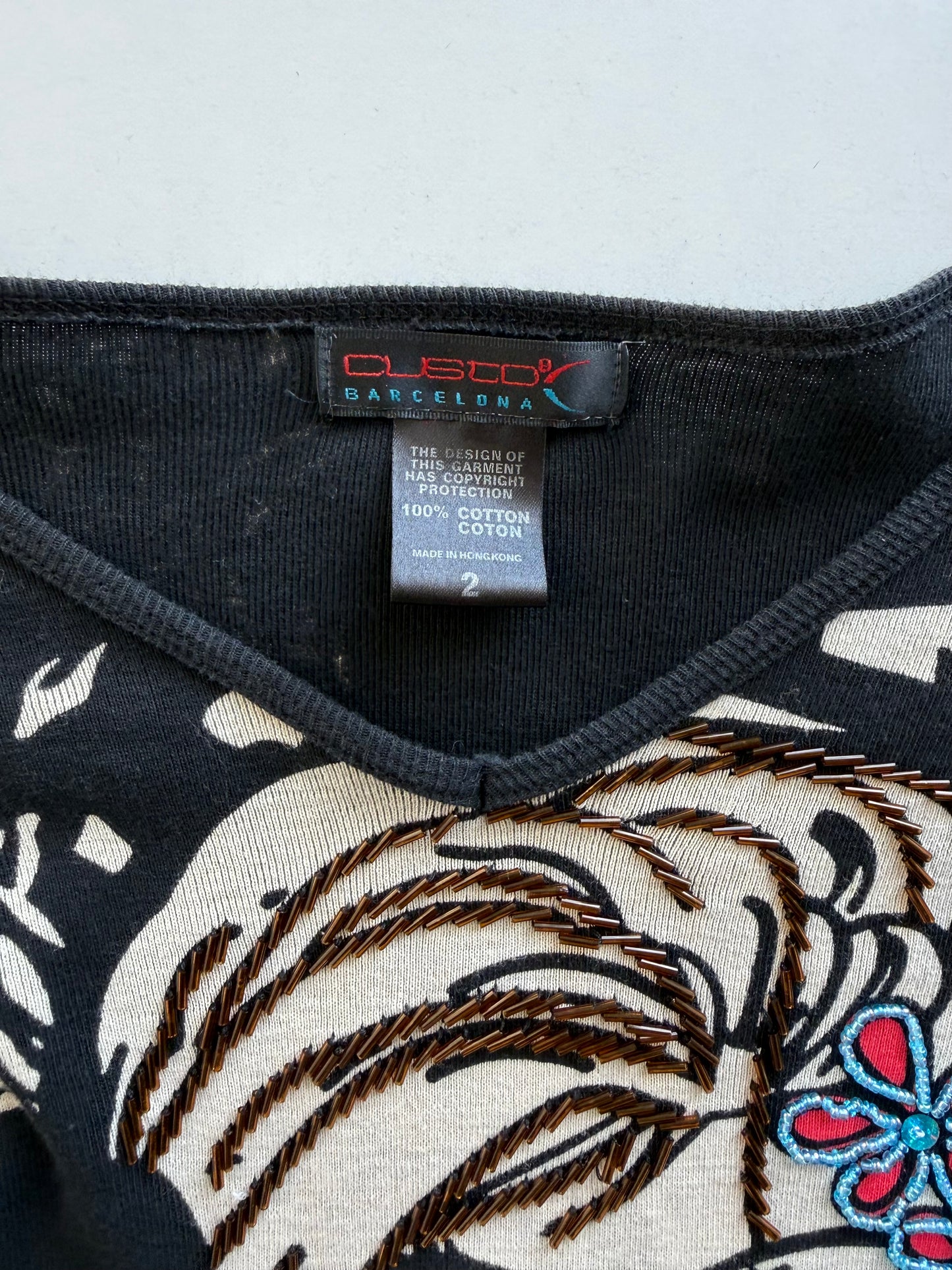 Vintage Custo Barcelona longsleeve top