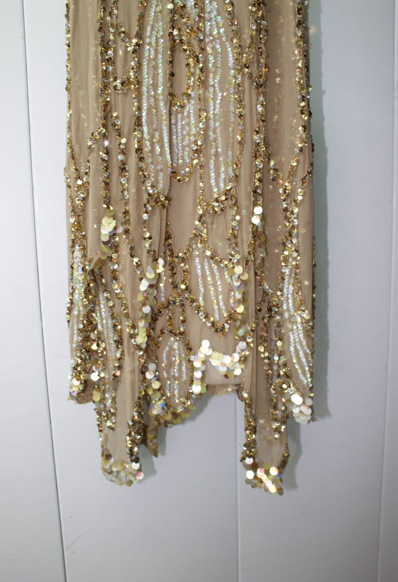 Vintage mandalay butterfly sequins dress