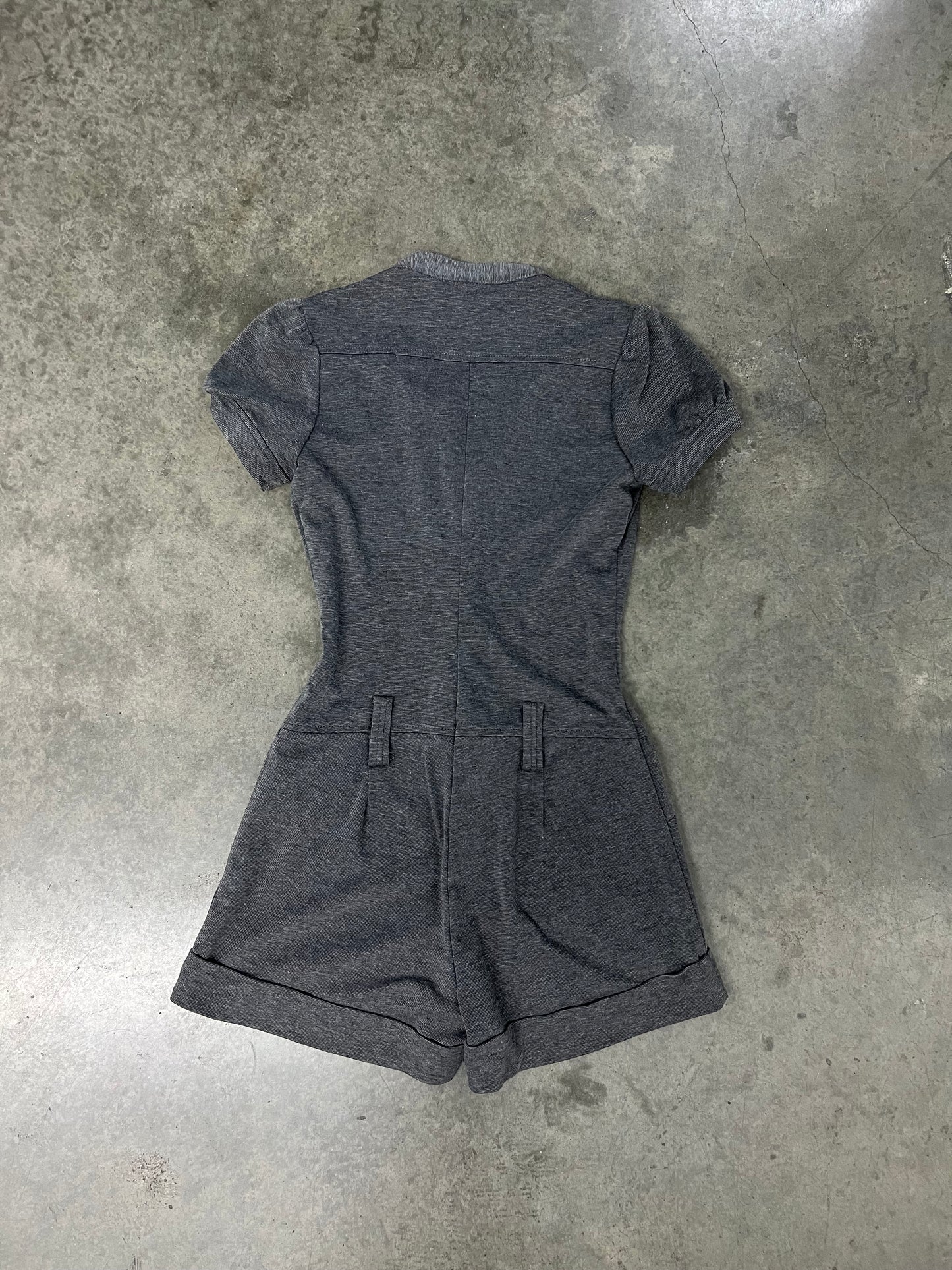 Vintage grey buttoned romper