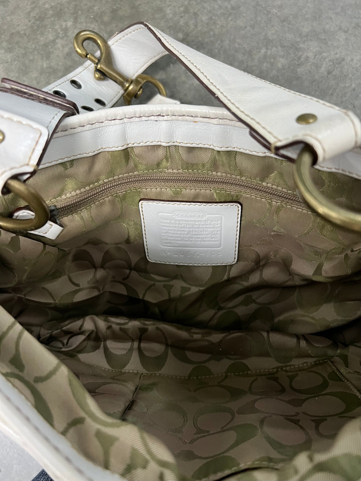 Vintage coach buckled bag