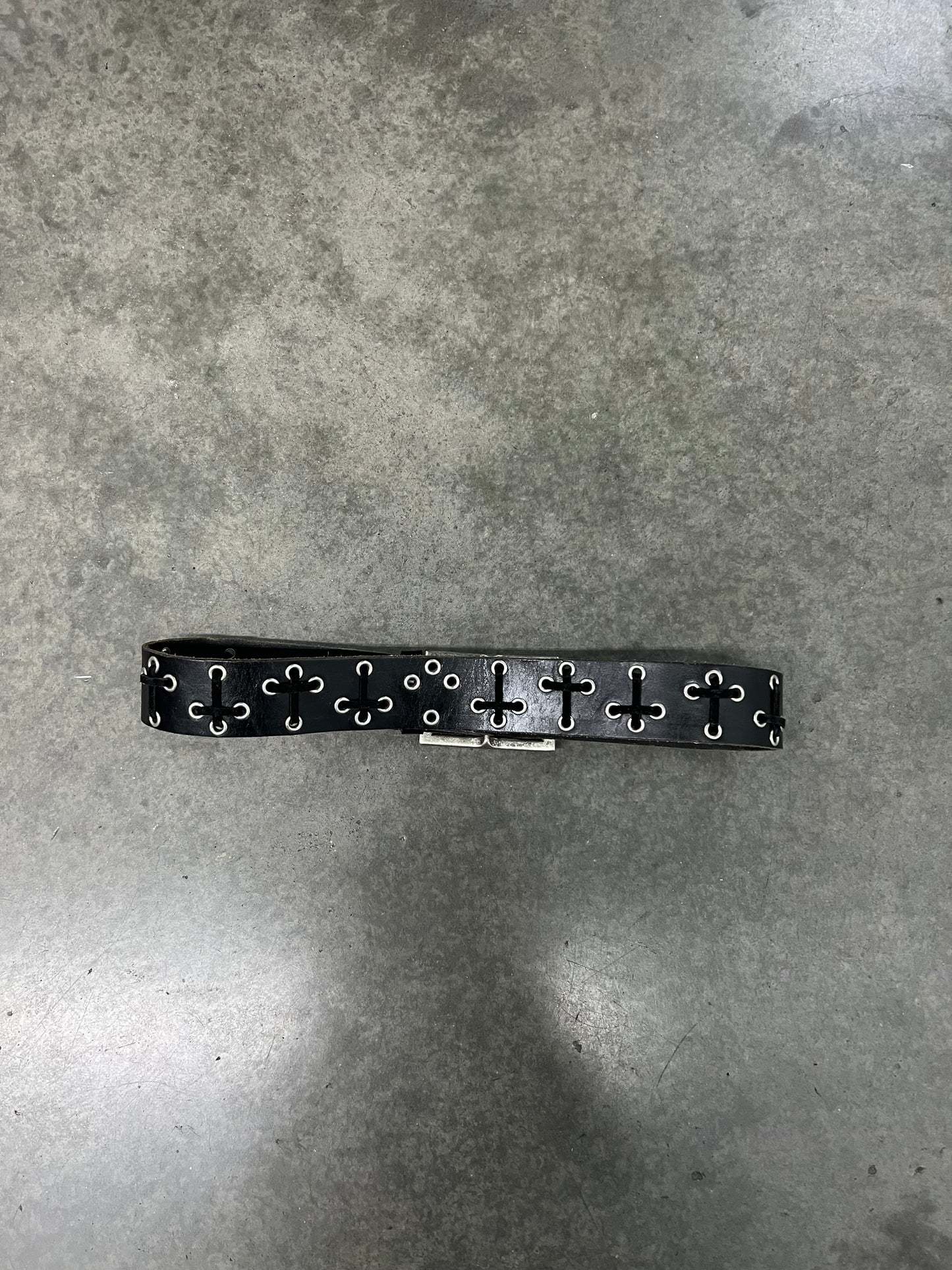 Vintage buckled affliction belt