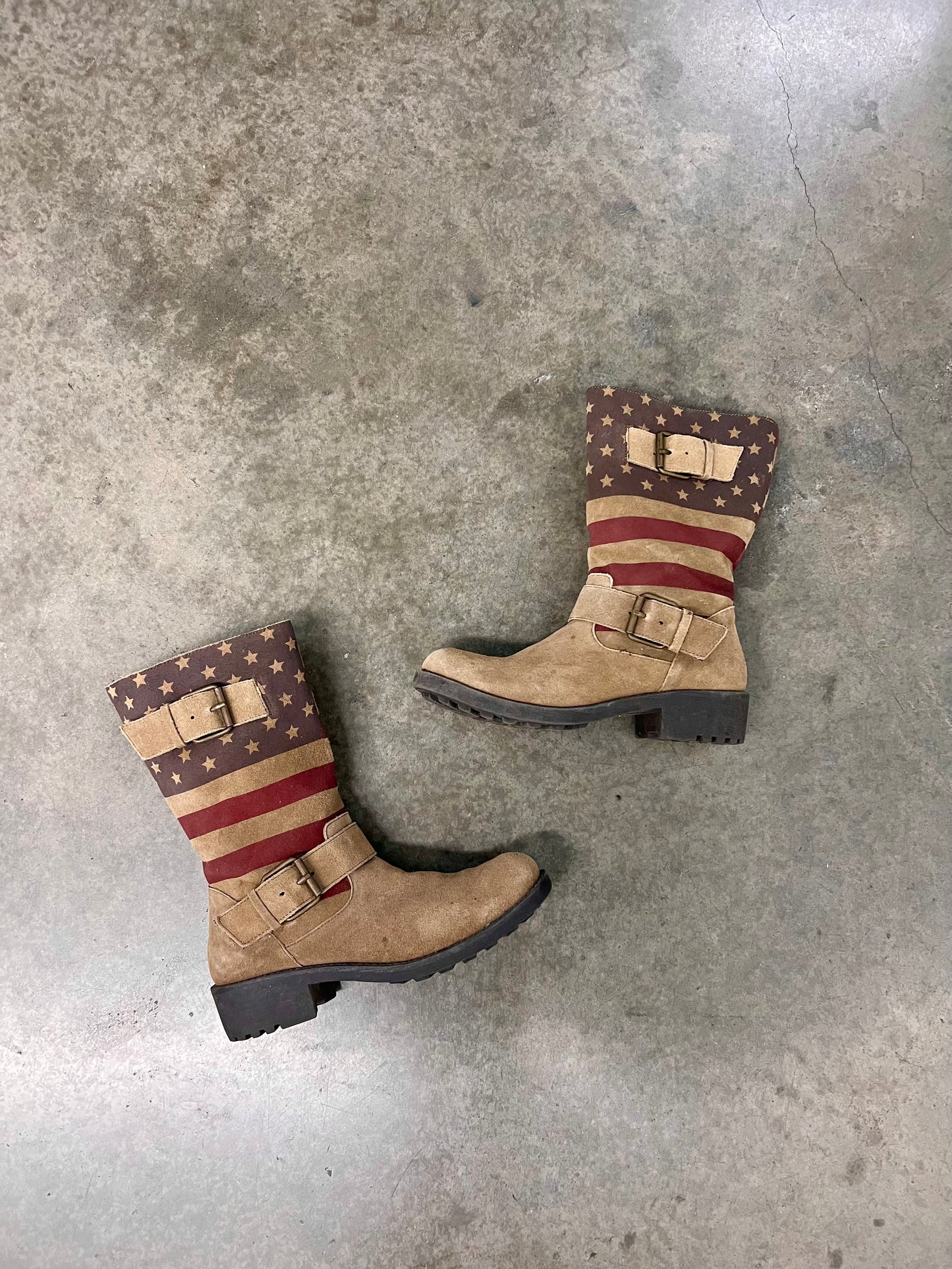 Vintage buckled boots