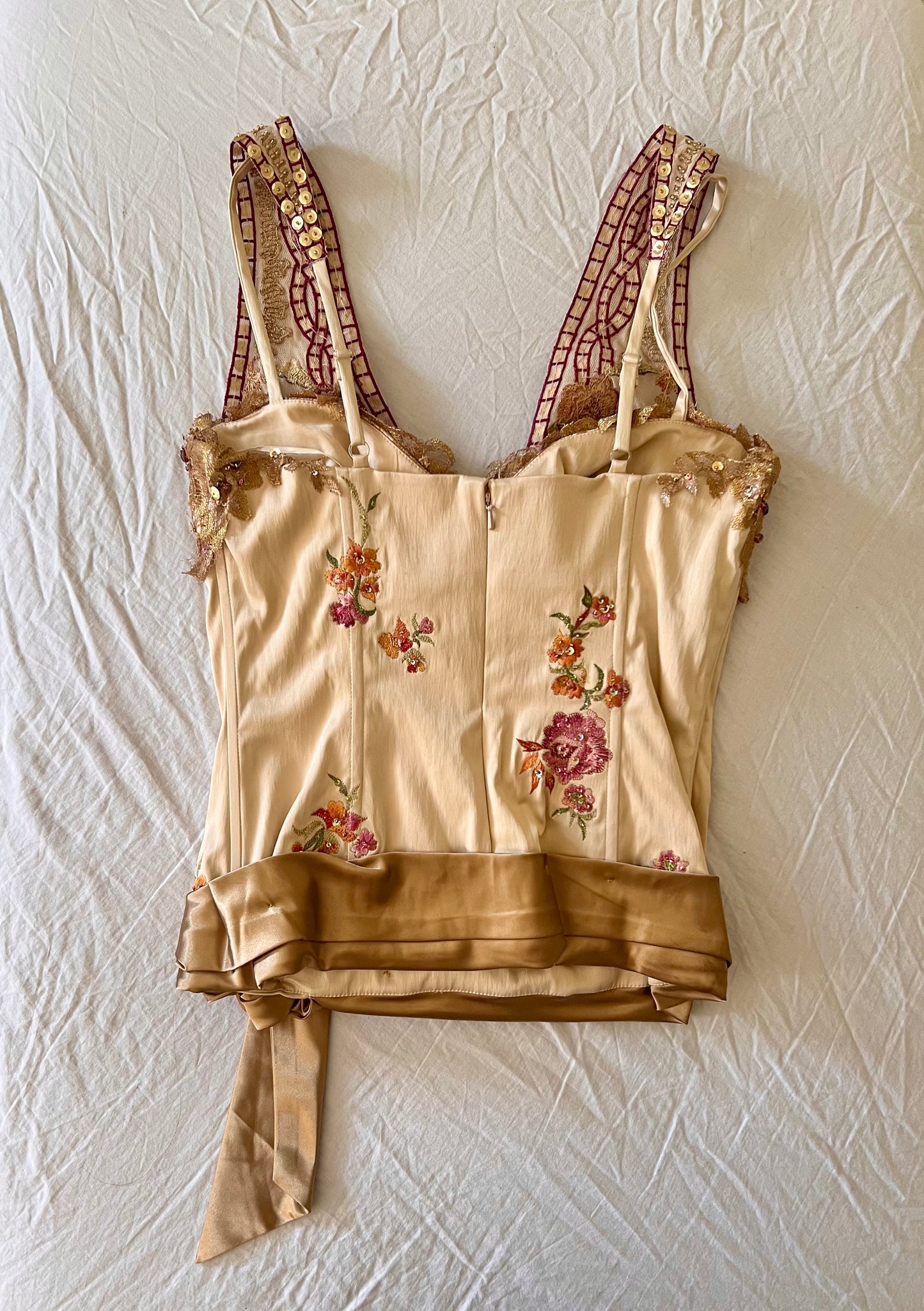 Vintage mandalay corset top
