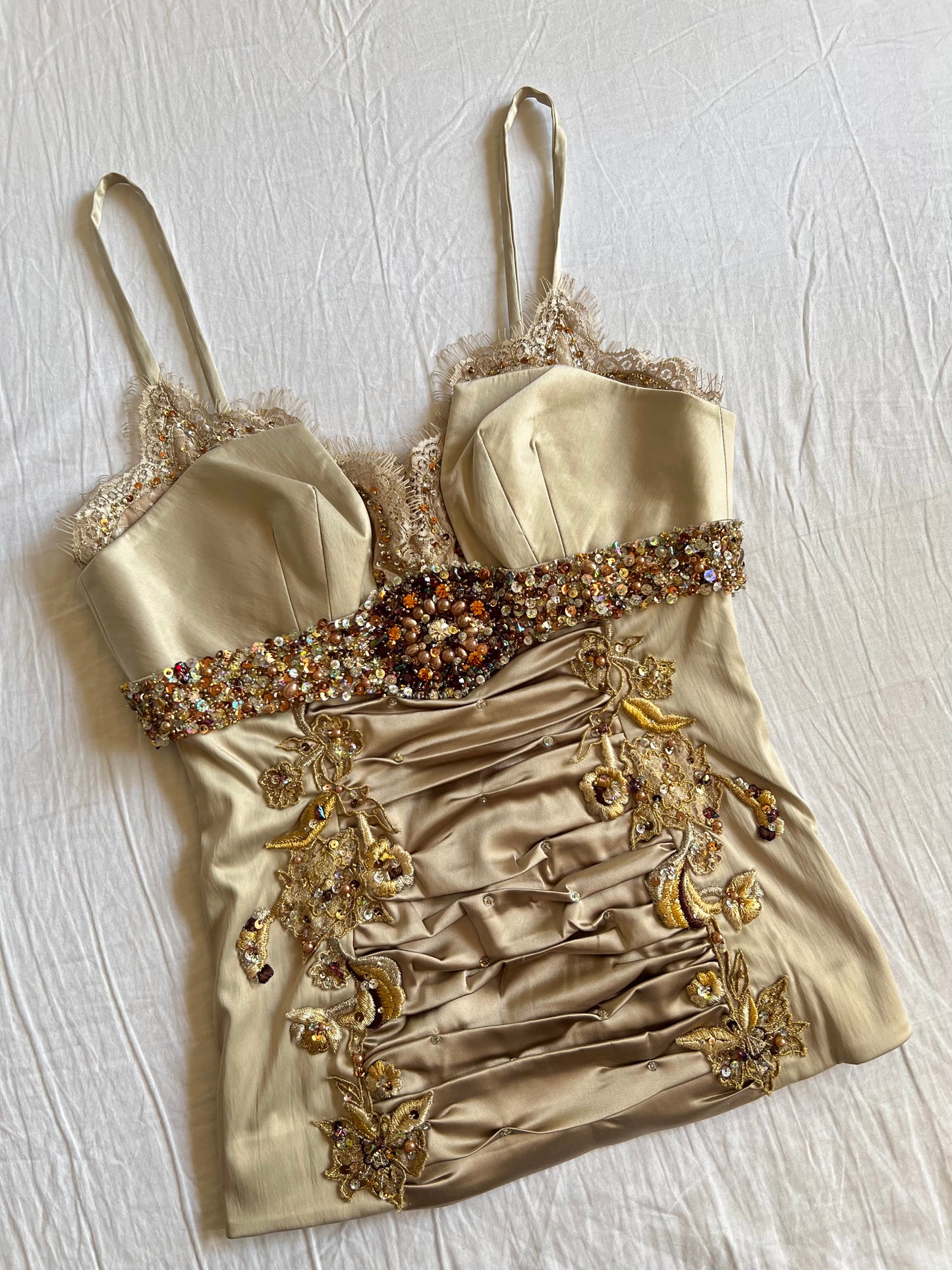 Beaded royal corset