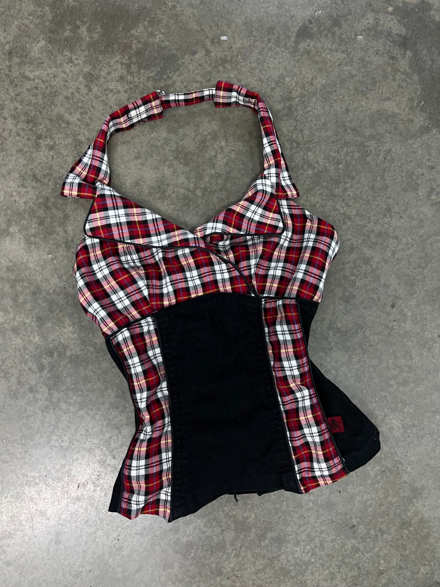 Vintage Tripp plaid corset