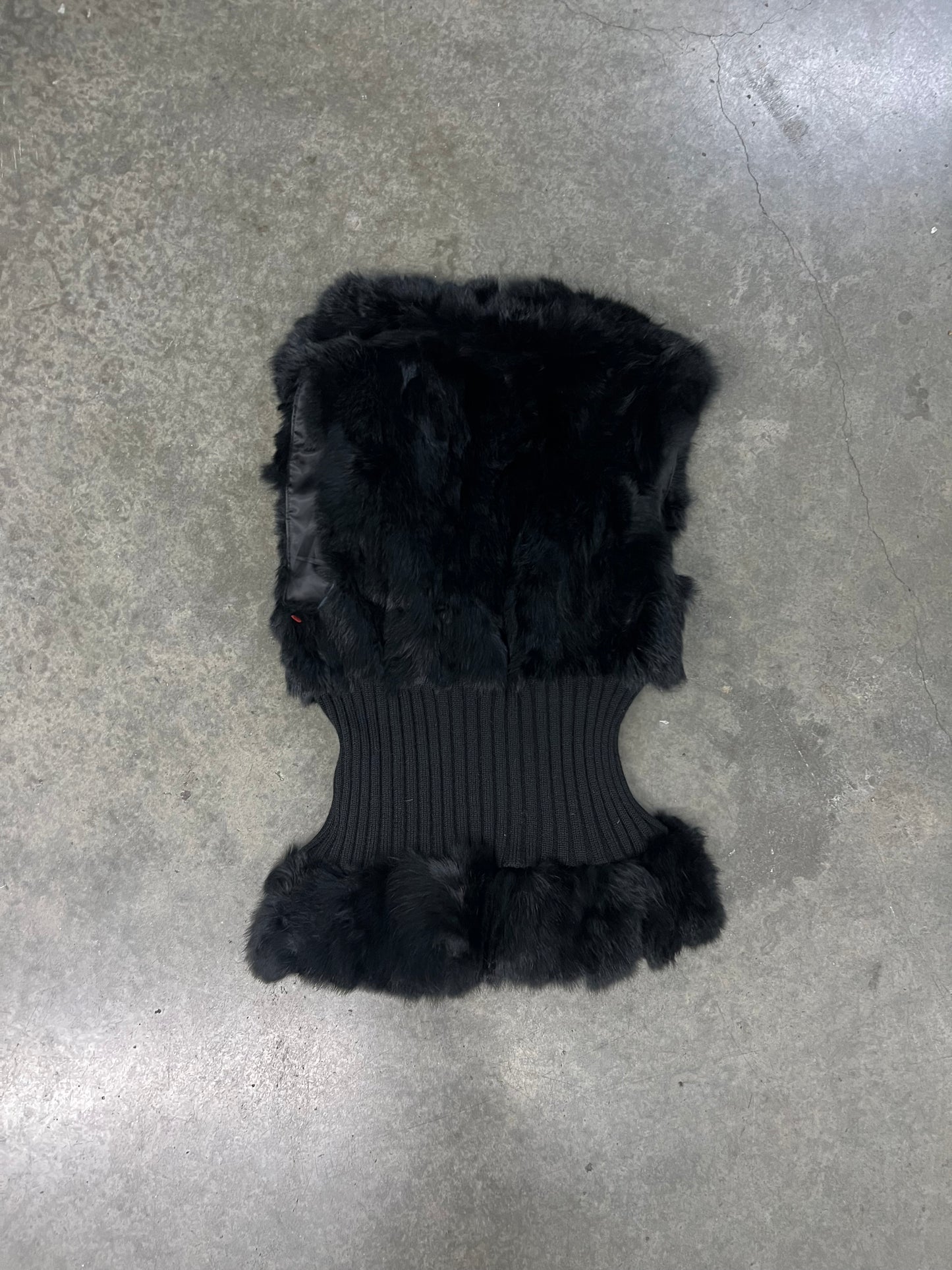Vintage guess fur vest