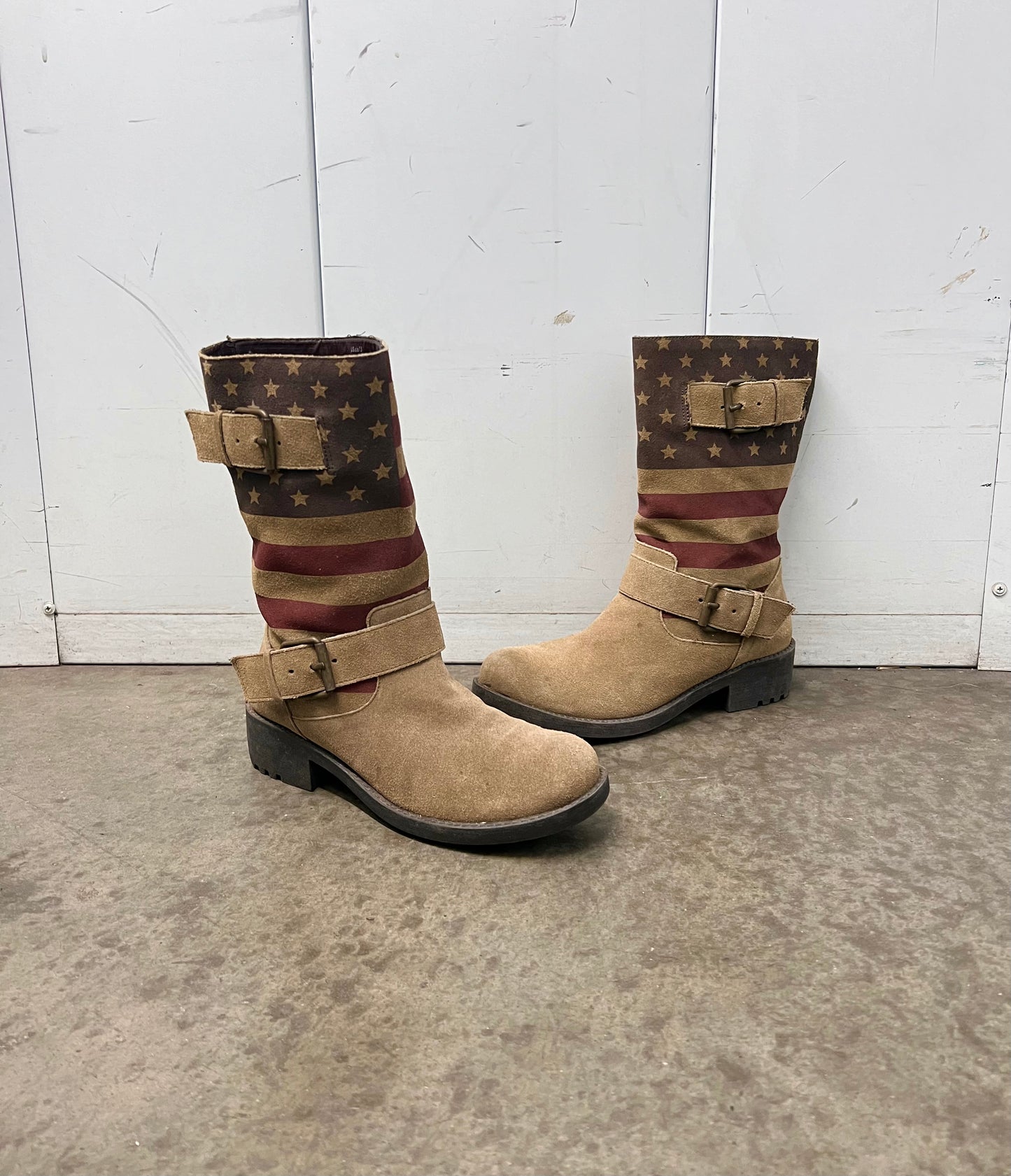 Vintage buckled boots