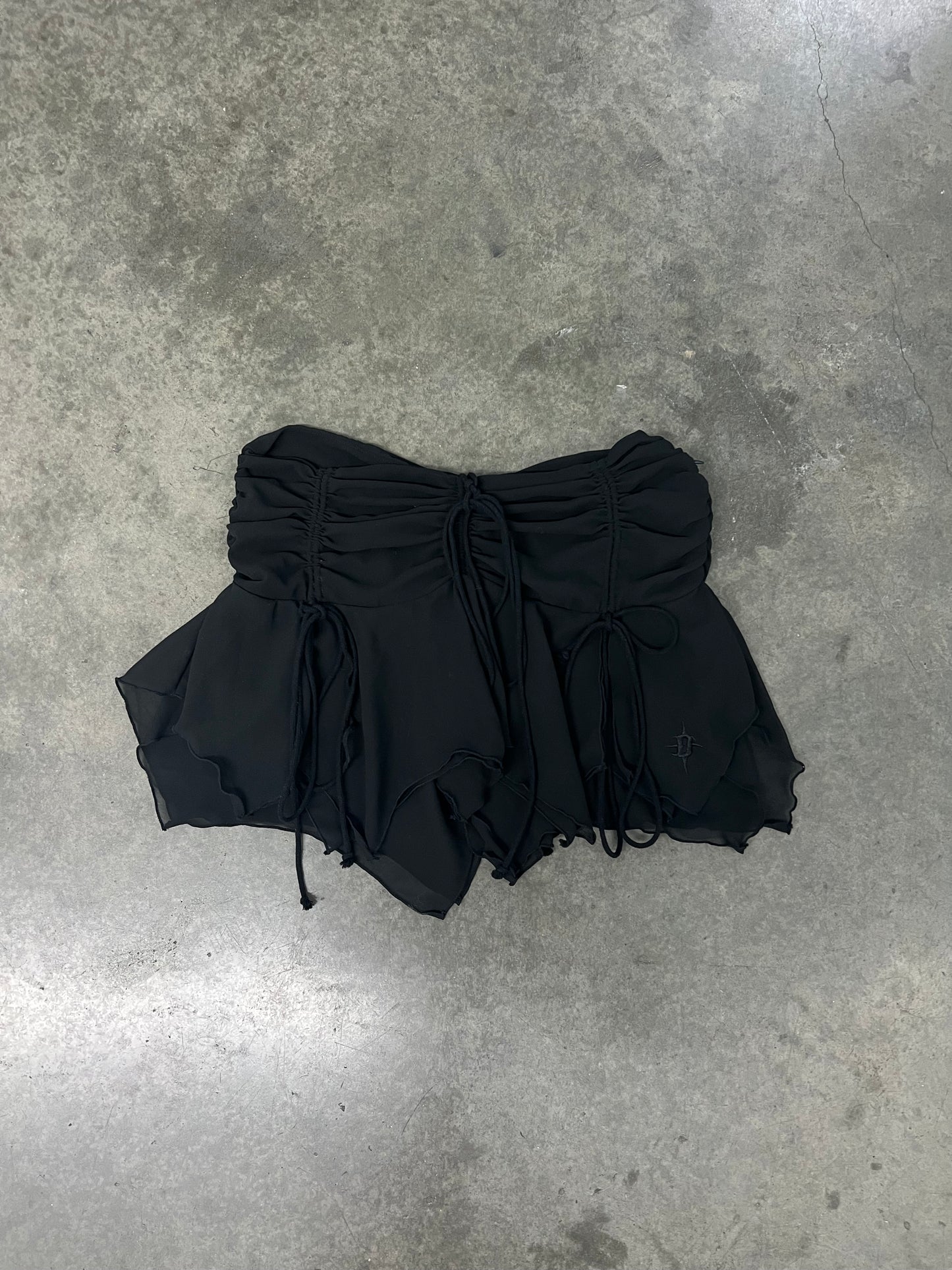 Black fairy asymmetrical skirt