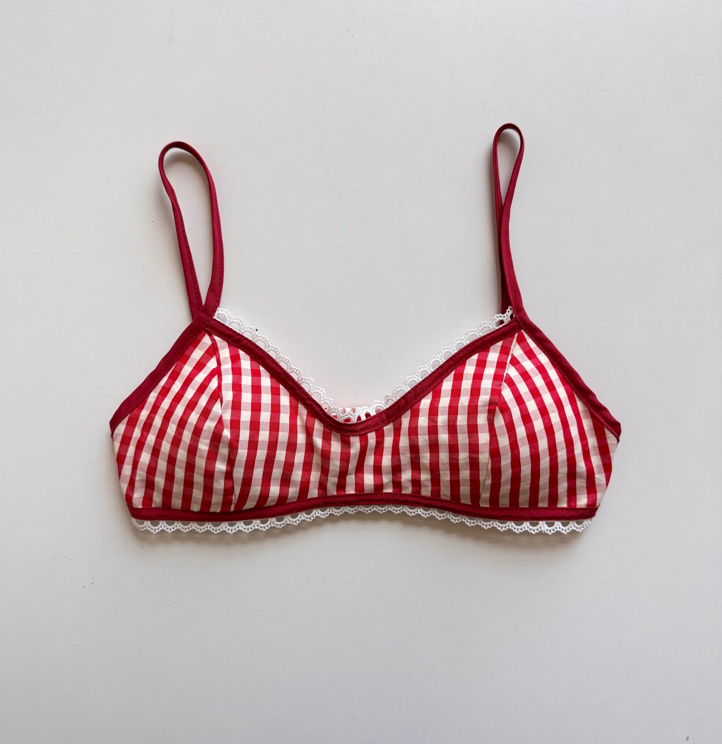 Y2K Gingham bralette
