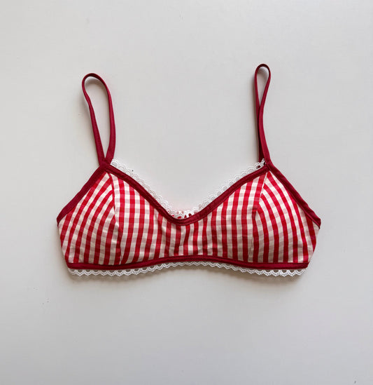 Y2K Gingham bralette