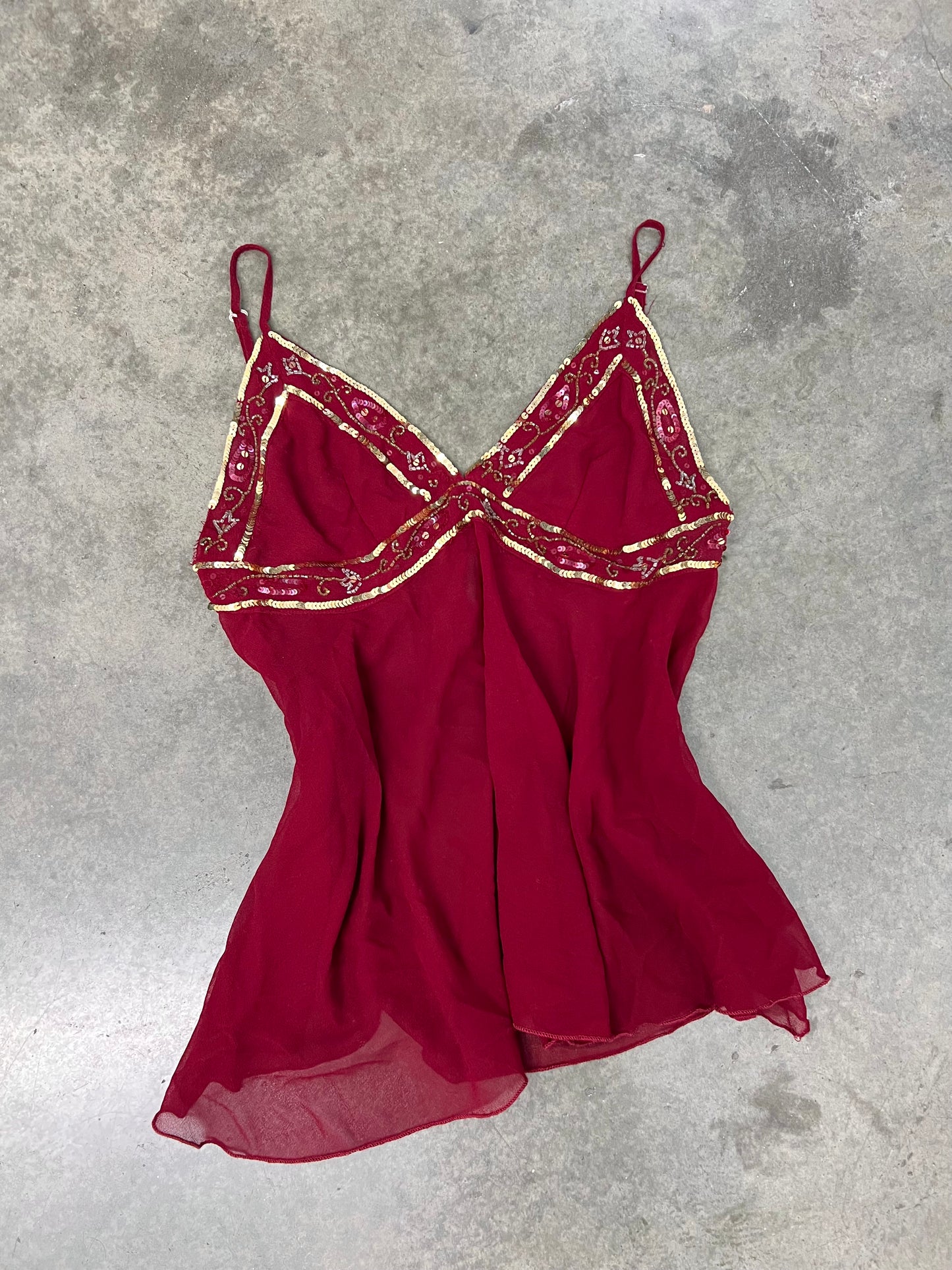 Vintage red fairy top