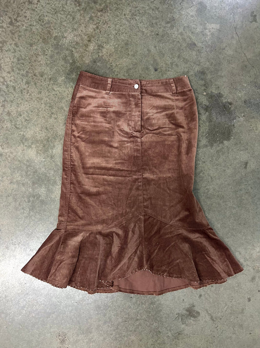 Vintage corduroy midi skirt