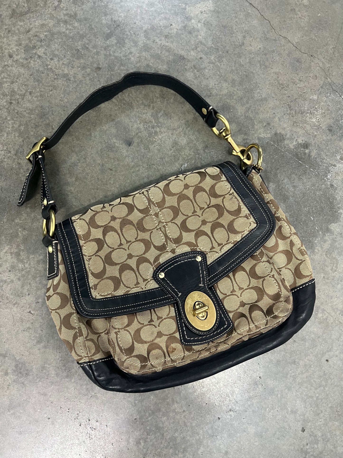 Vintage coach shoulder bag