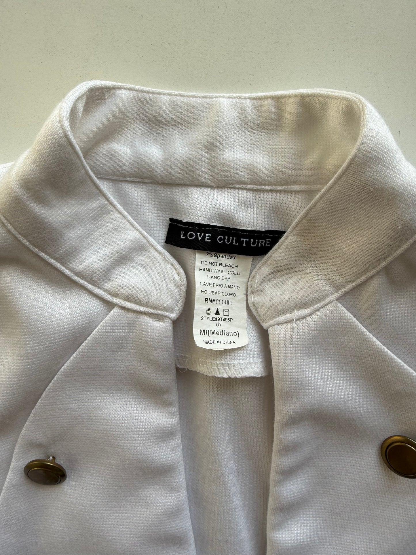 Vintage buttoned zipper vest