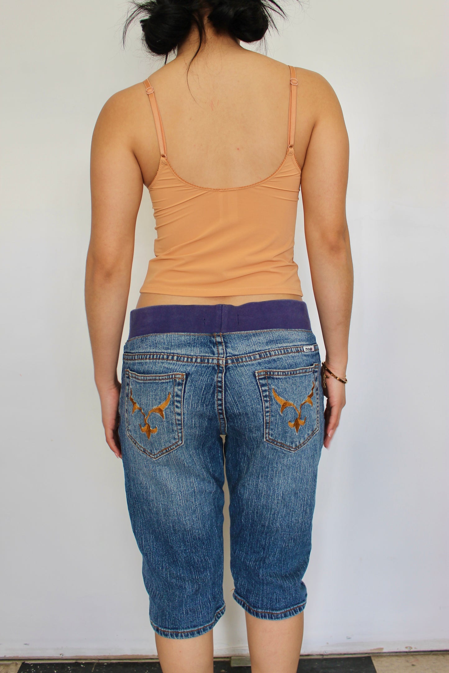 Vintage denim capris